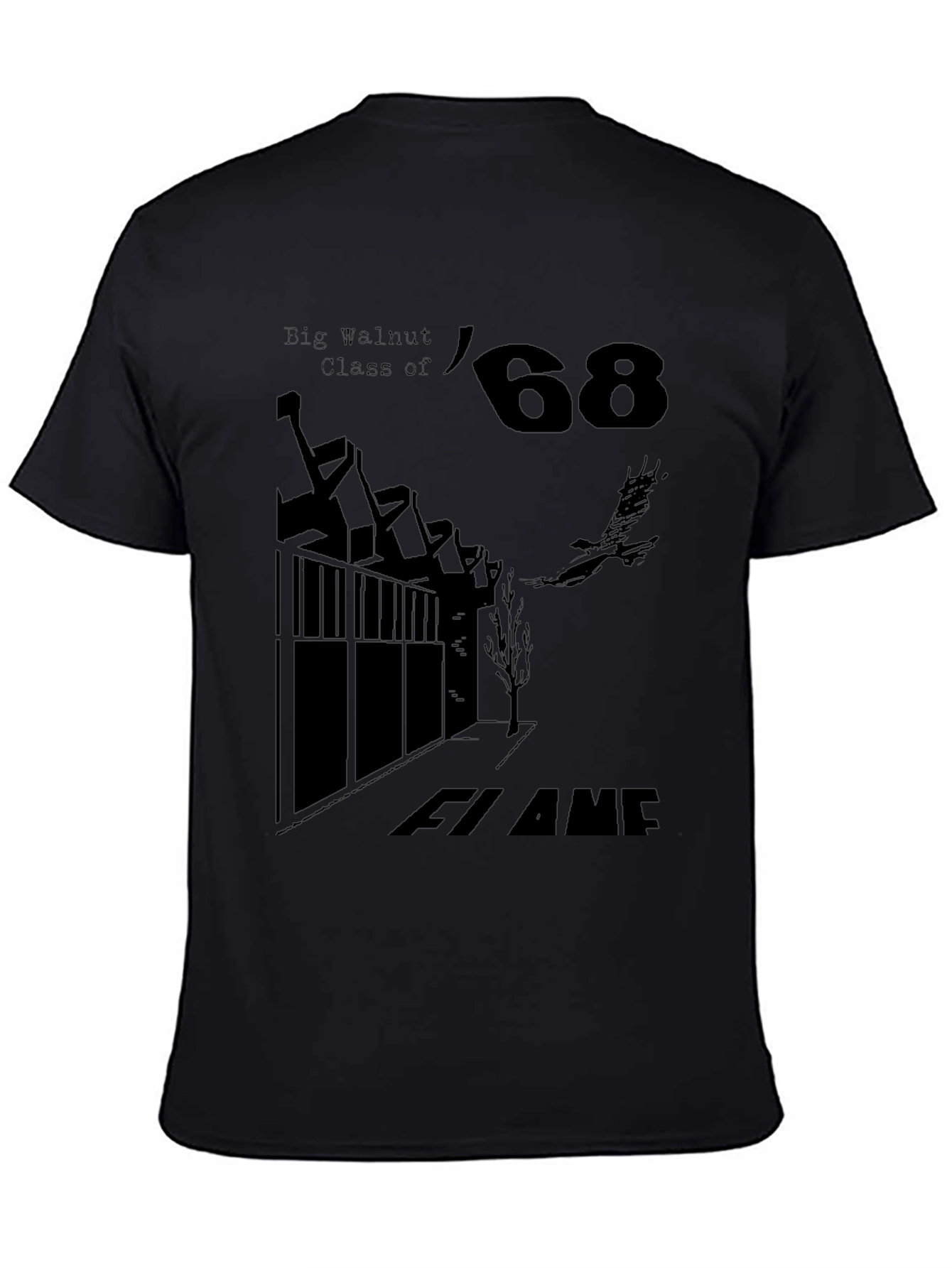 Big Walnut Class of 68 Black T-Shirt
