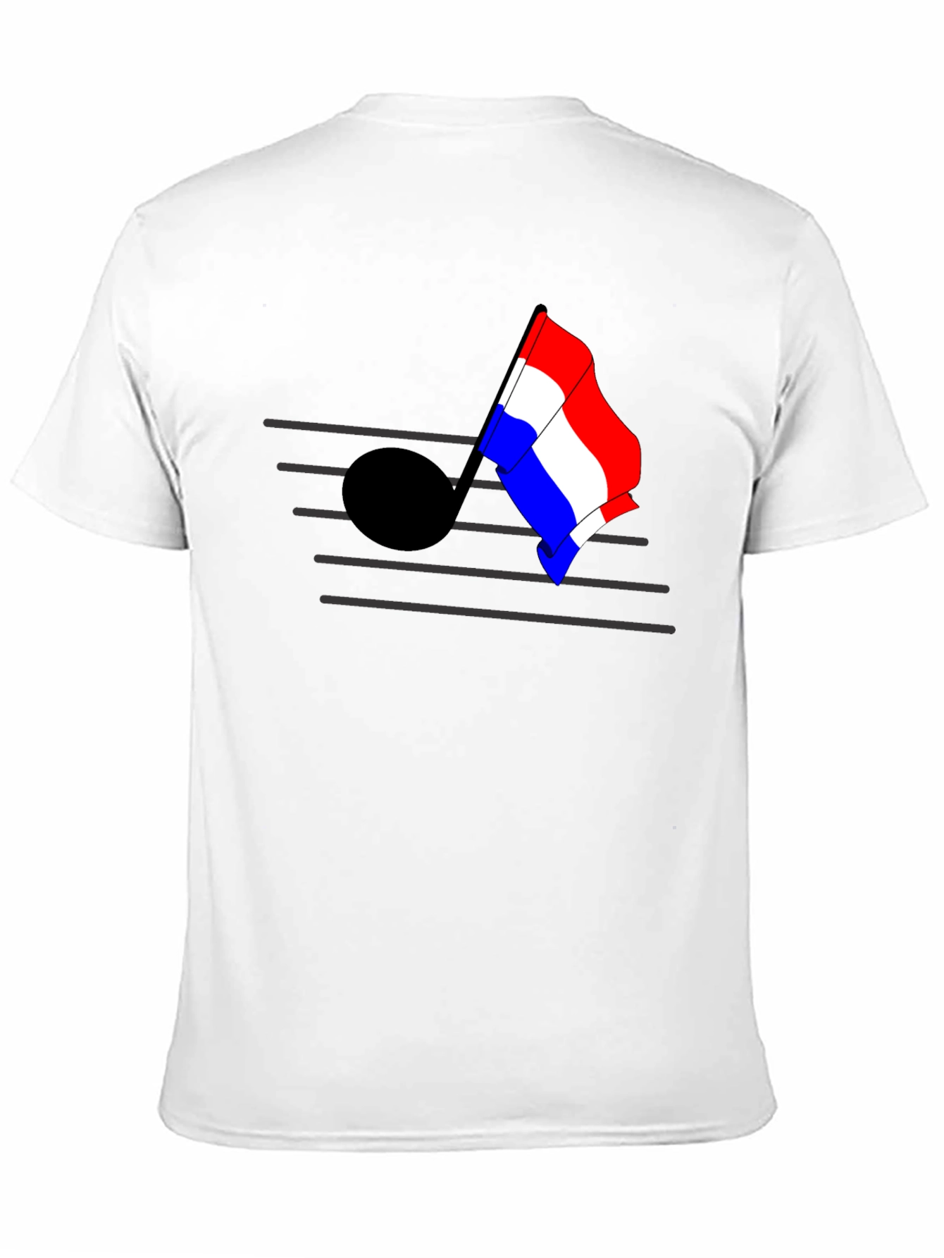 Music Note Flag Graphic T-Shirt