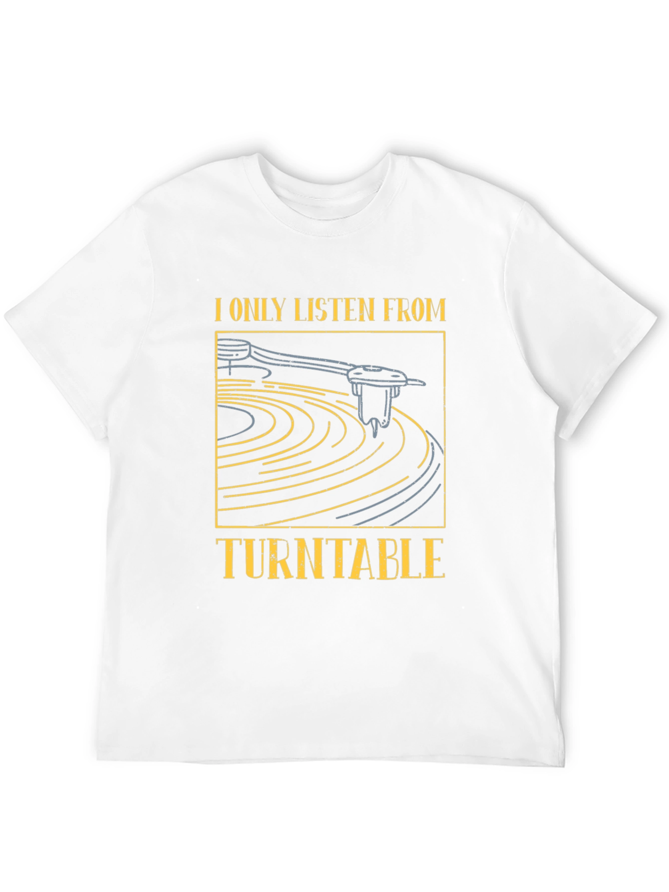 Turntable Graphic Tee - Music Lover T-Shirt