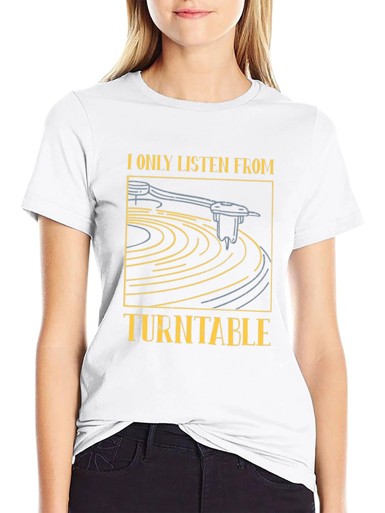 Turntable Graphic Tee - Music Lover T-Shirt