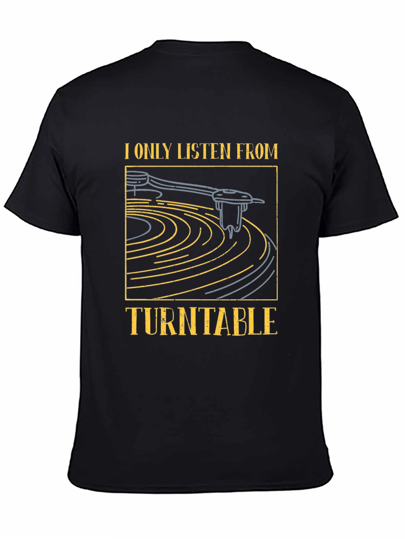Turntable Graphic Tee - Music Lover T-Shirt