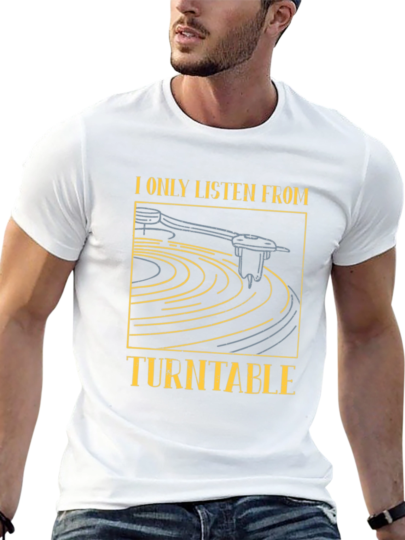 Turntable Graphic Tee - Music Lover T-Shirt
