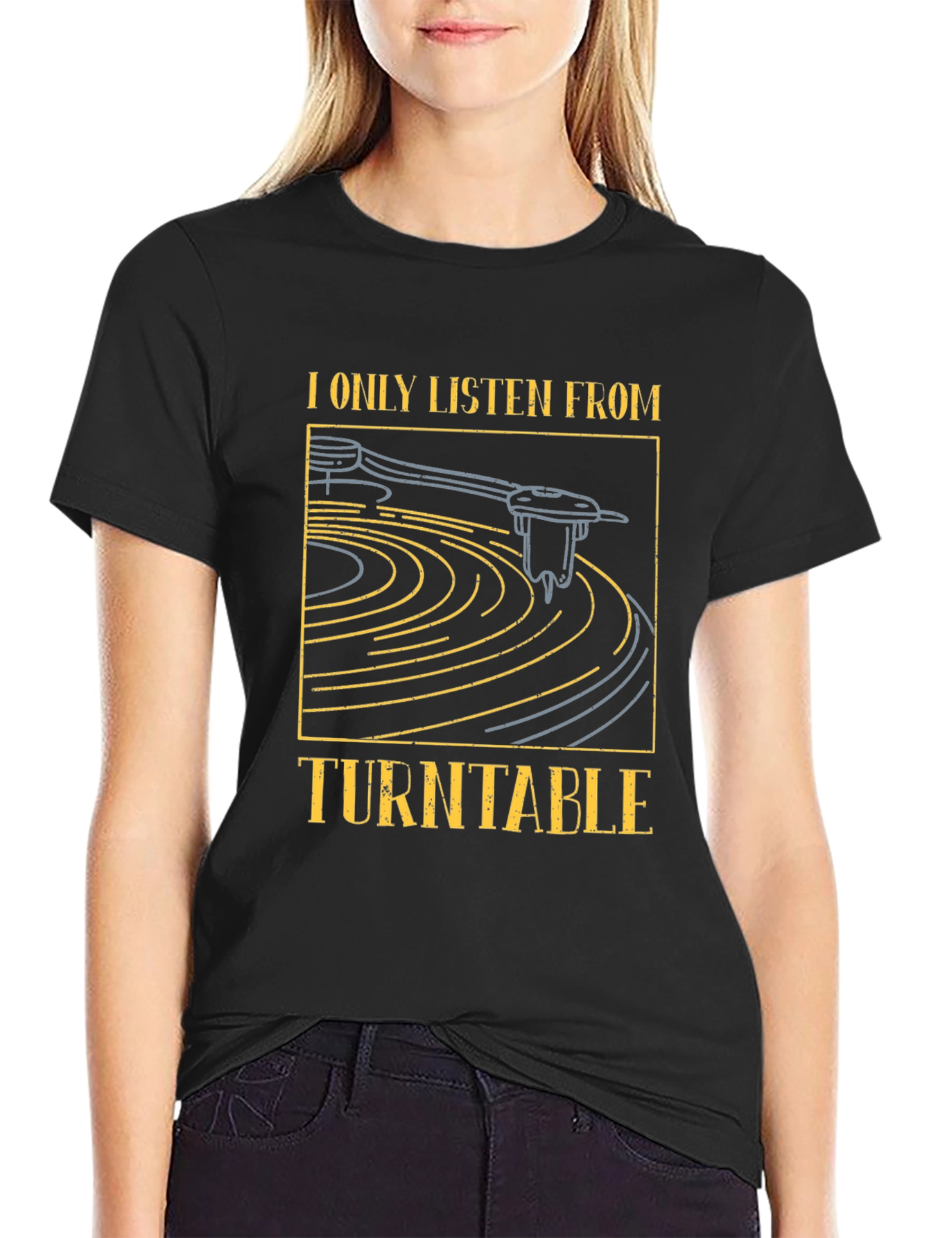 Turntable Graphic Tee - Music Lover T-Shirt