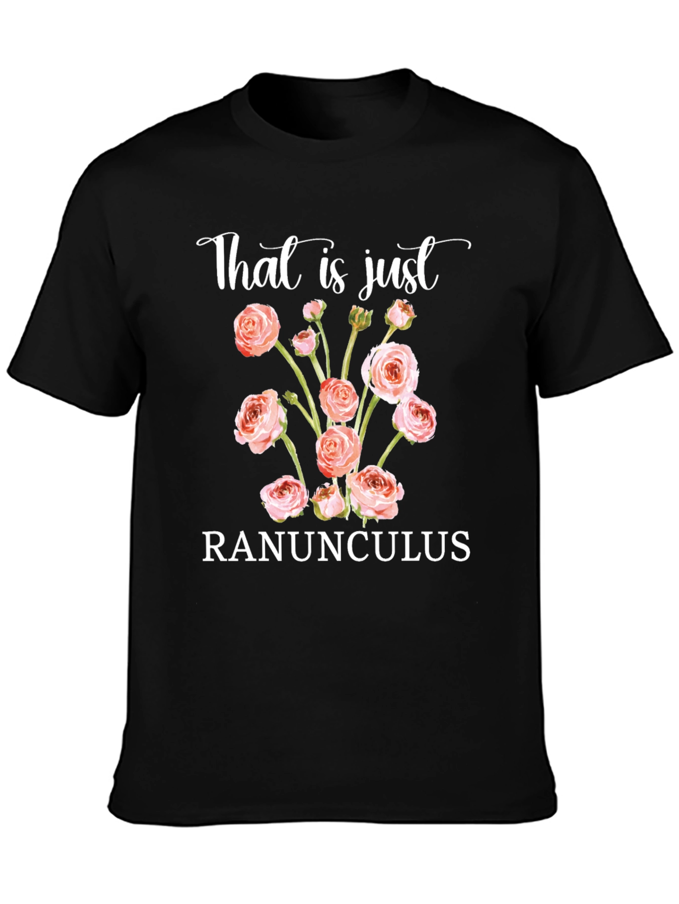 Ranunculus Floral T-Shirt - Unique Botanical Tee