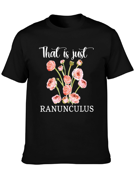 Ranunculus Floral T-Shirt - Unique Botanical Tee