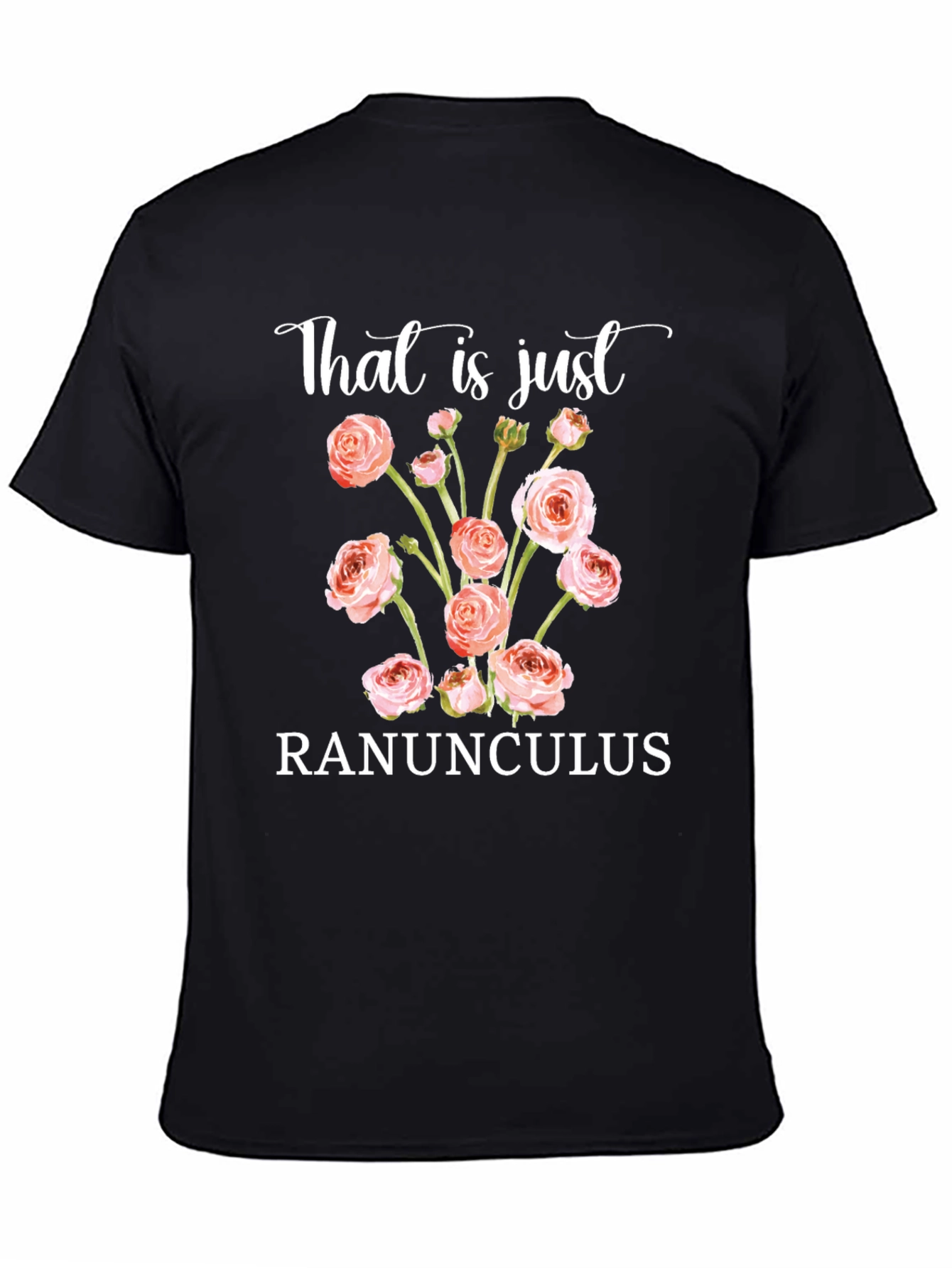 Ranunculus Floral T-Shirt - Unique Botanical Tee