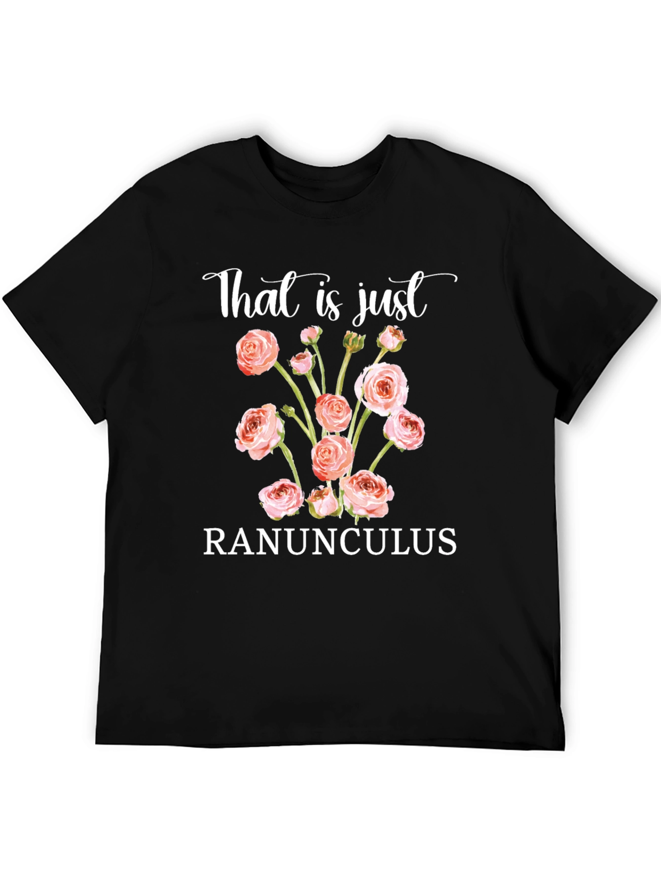 Ranunculus Floral T-Shirt - Unique Botanical Tee