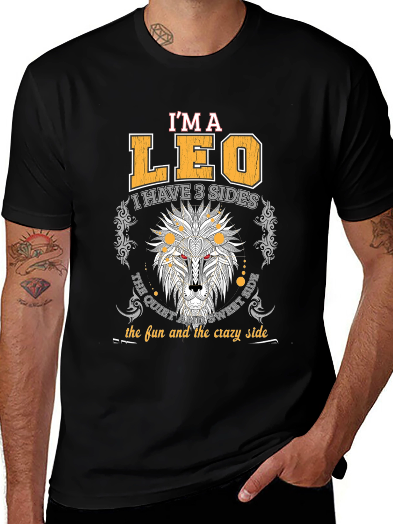 Im A Leo Three Sides T-Shirt