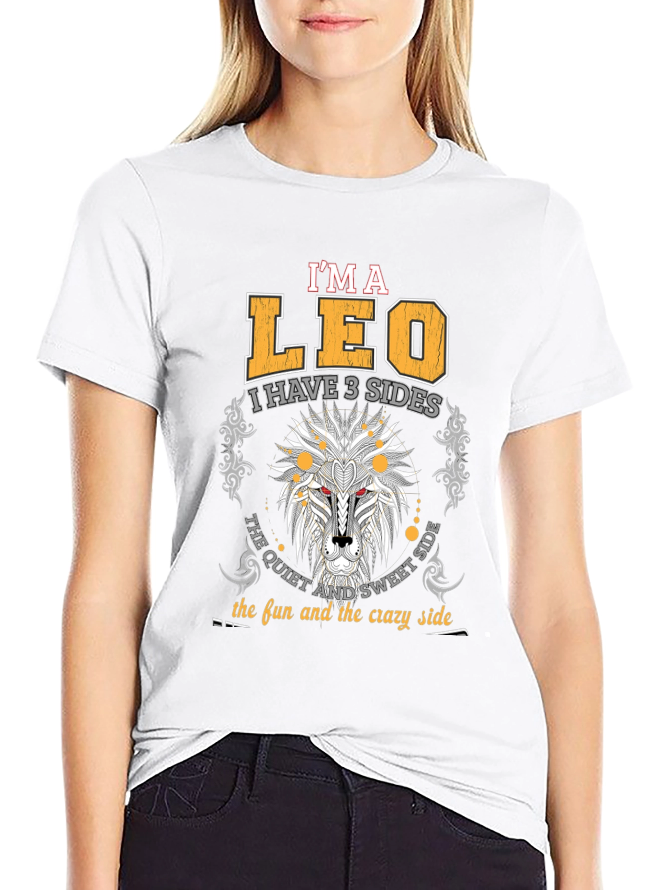 Im A Leo Three Sides T-Shirt