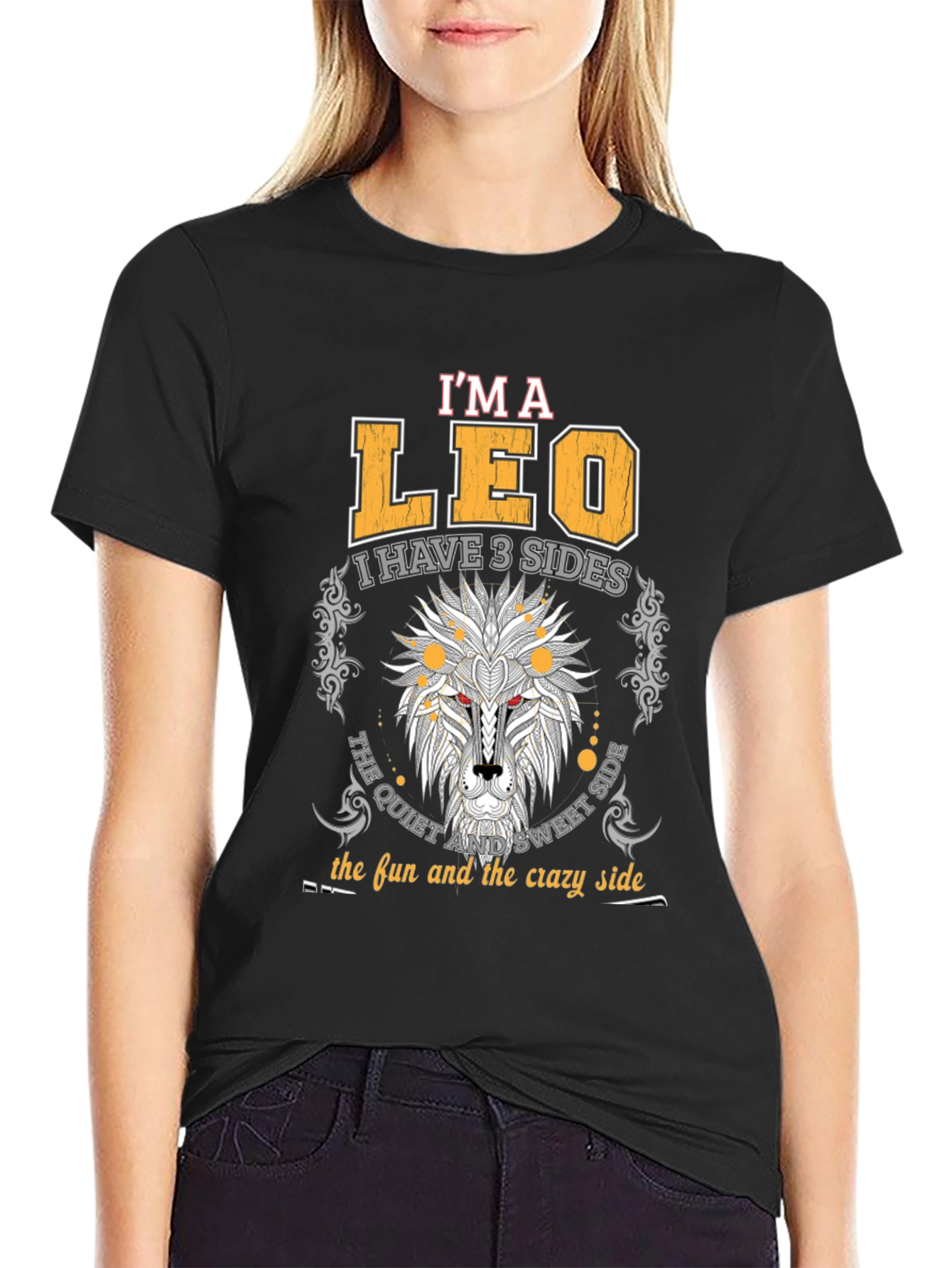 Im A Leo Three Sides T-Shirt