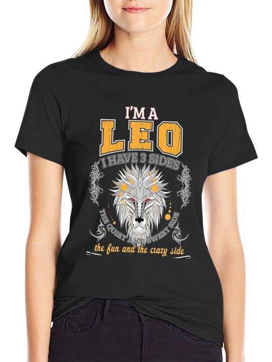 Im A Leo Three Sides T-Shirt