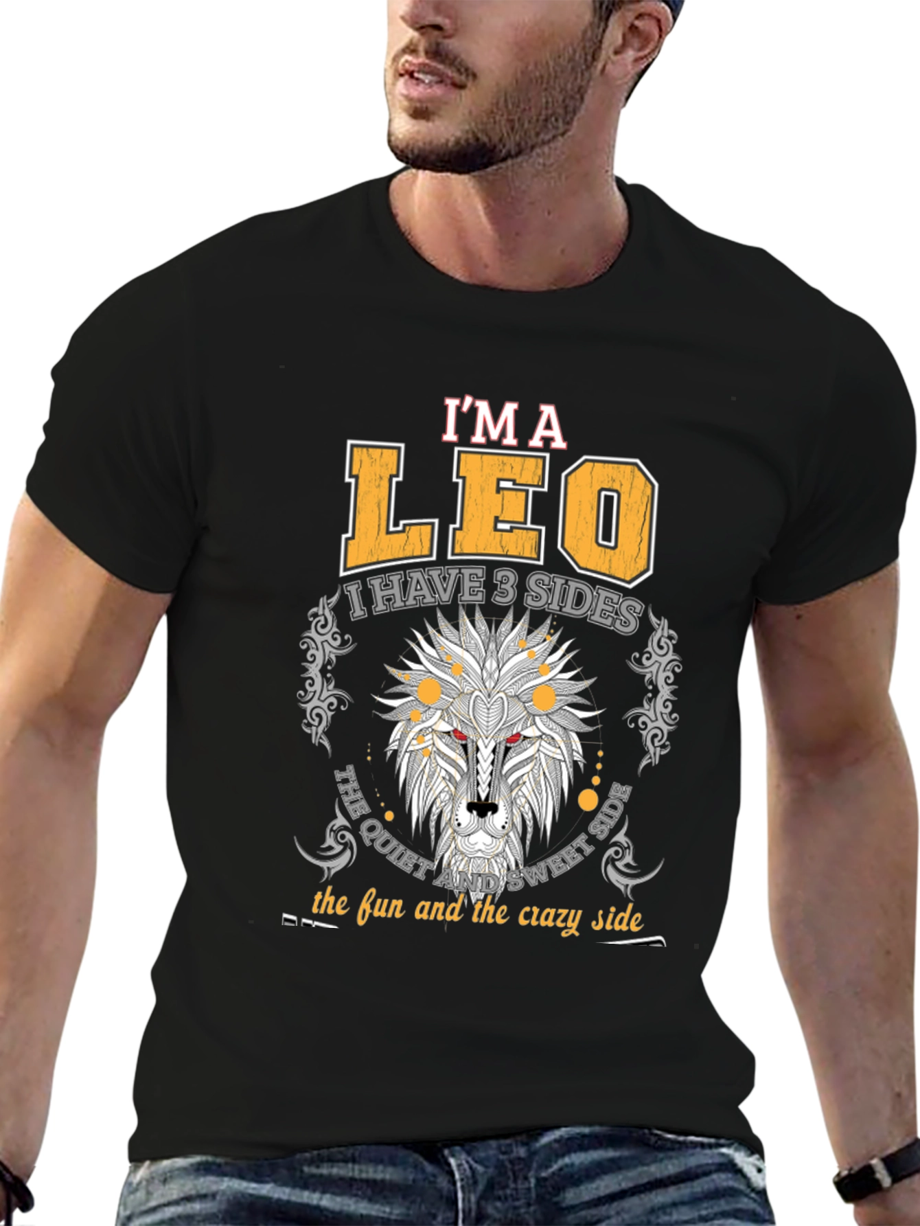 Im A Leo Three Sides T-Shirt