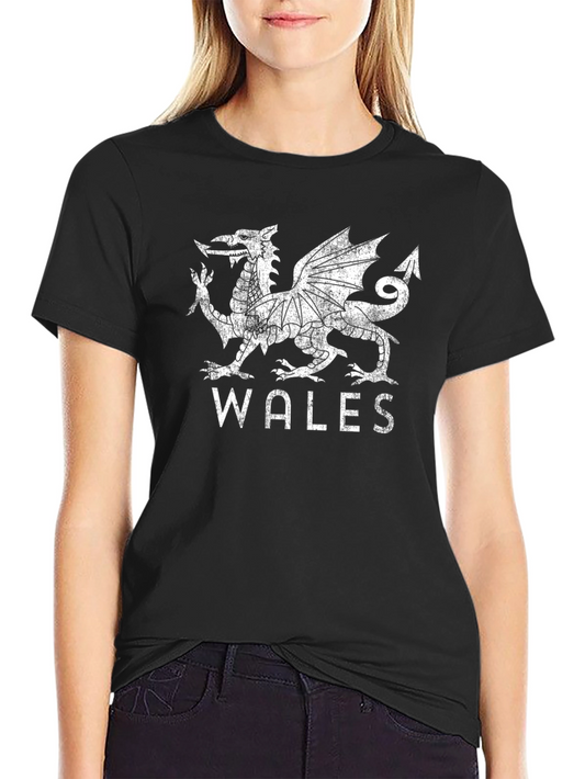 Wales Dragon T-Shirt - Distressed Graphic Tee
