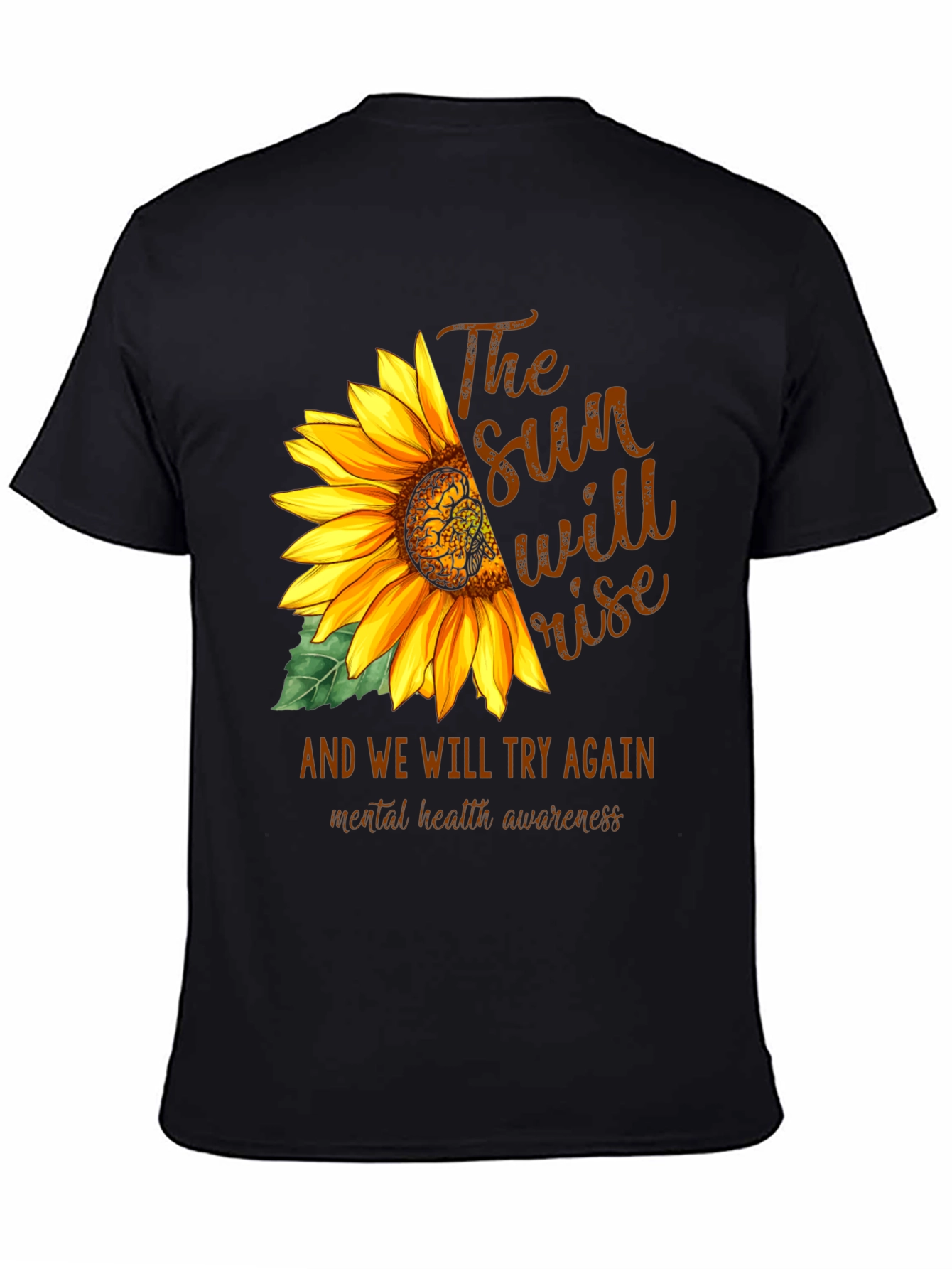 Sunflower Mental Health Awareness Graphic Tee