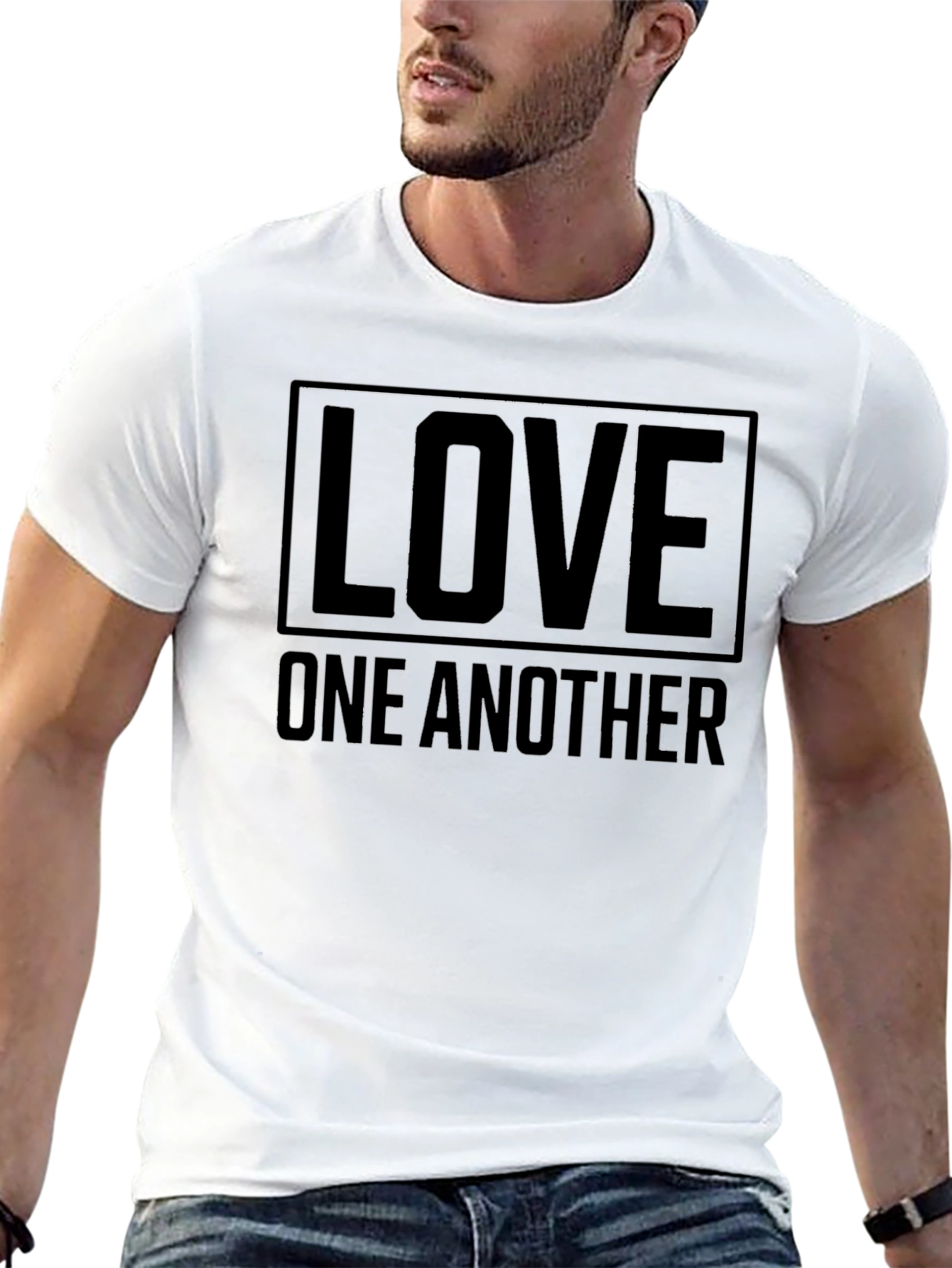 Love One Another Black Graphic Tee