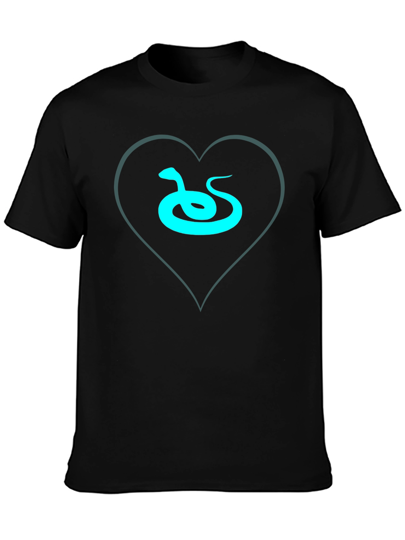 Snake Heart Graphic Tee - Sleek Style