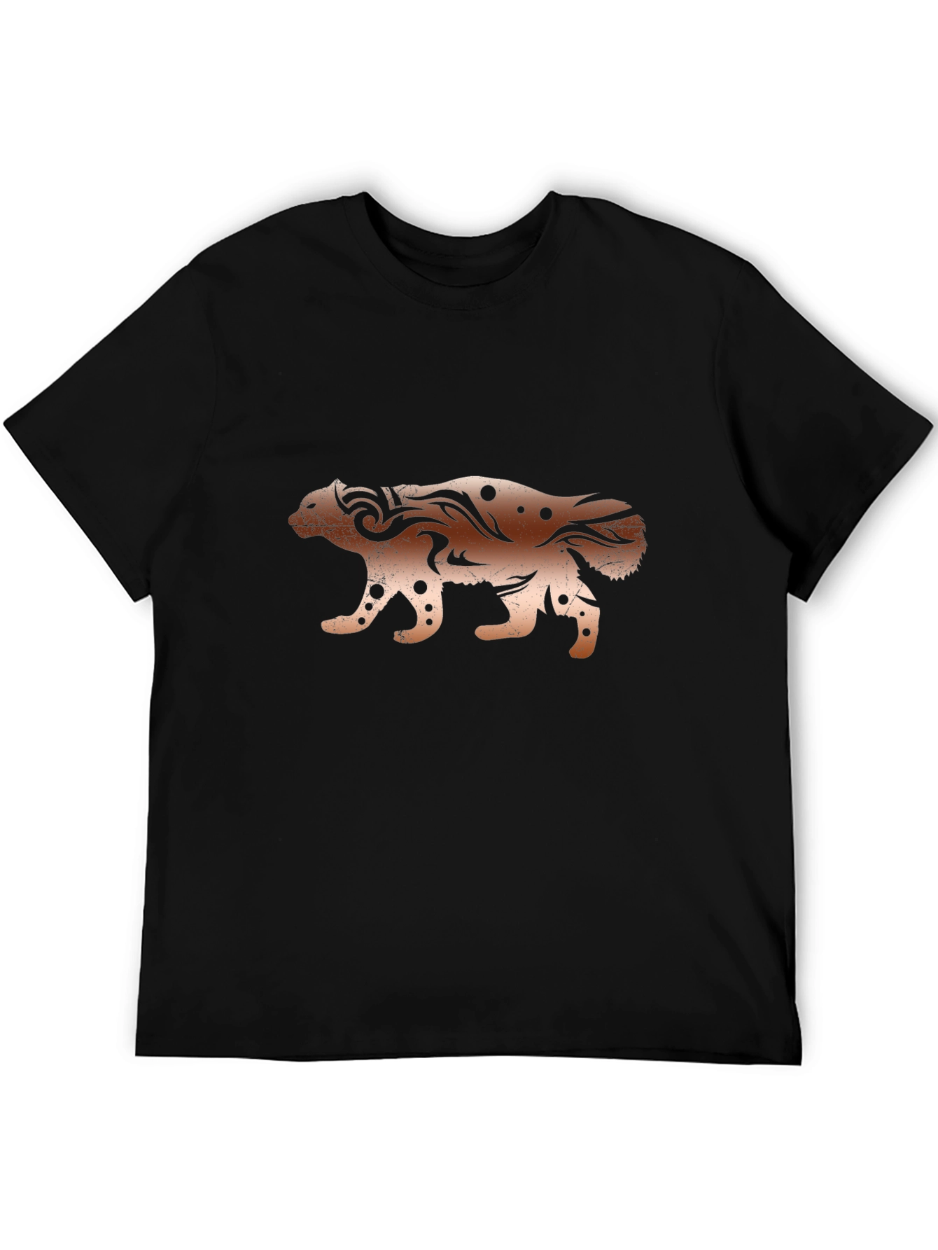 Tribal Honey Badger Graphic Print T-Shirt