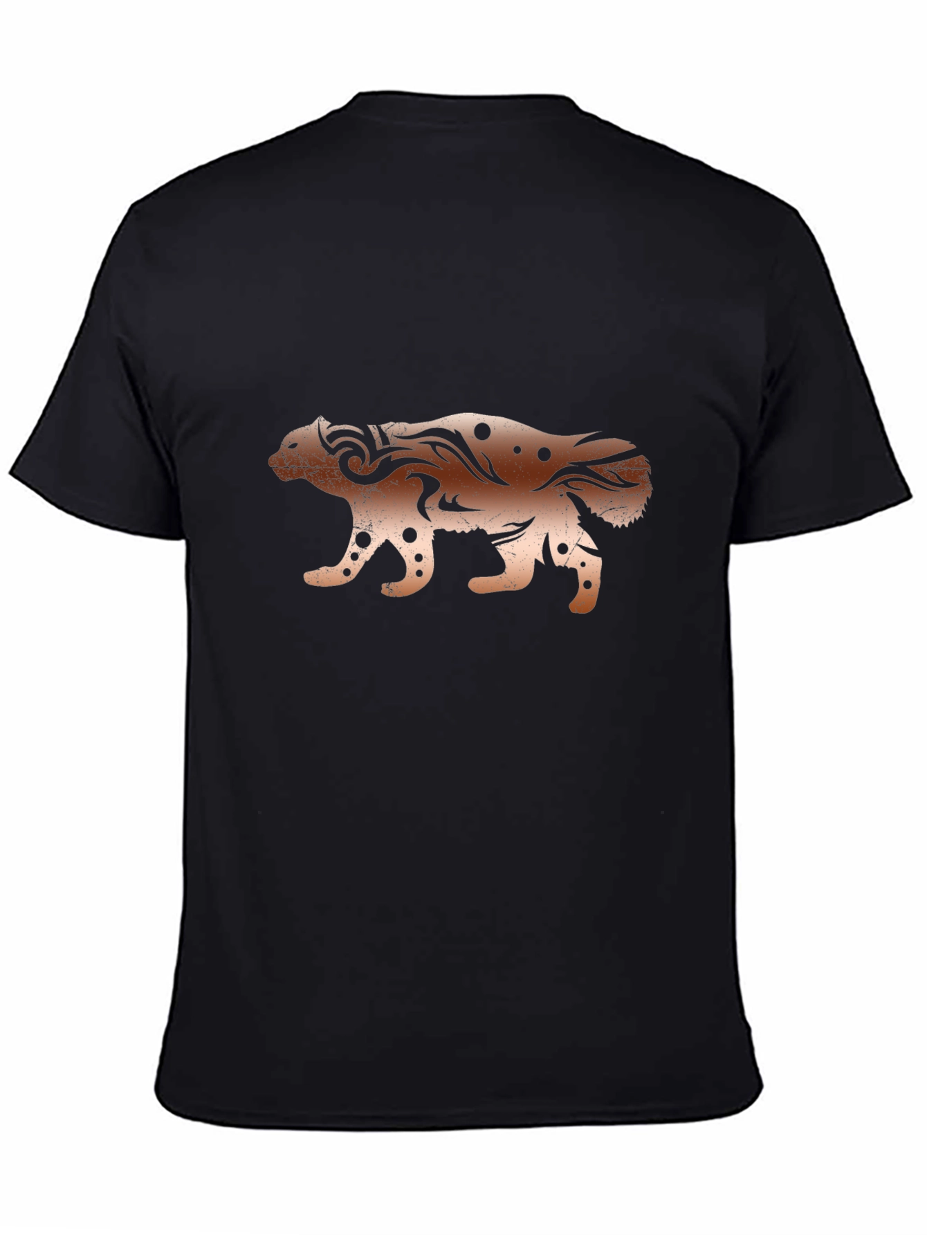Tribal Honey Badger Graphic Print T-Shirt