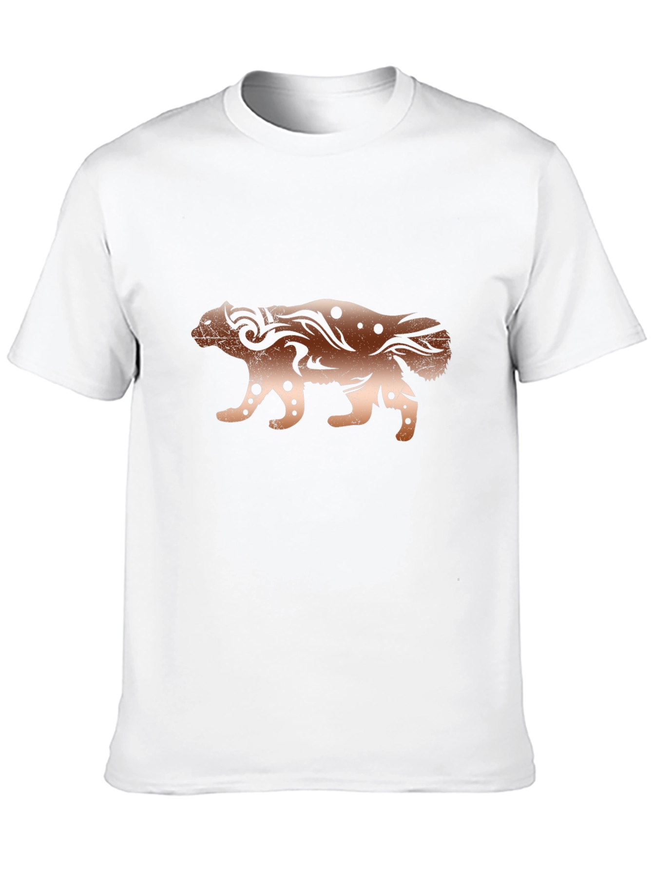 Tribal Honey Badger Graphic Print T-Shirt