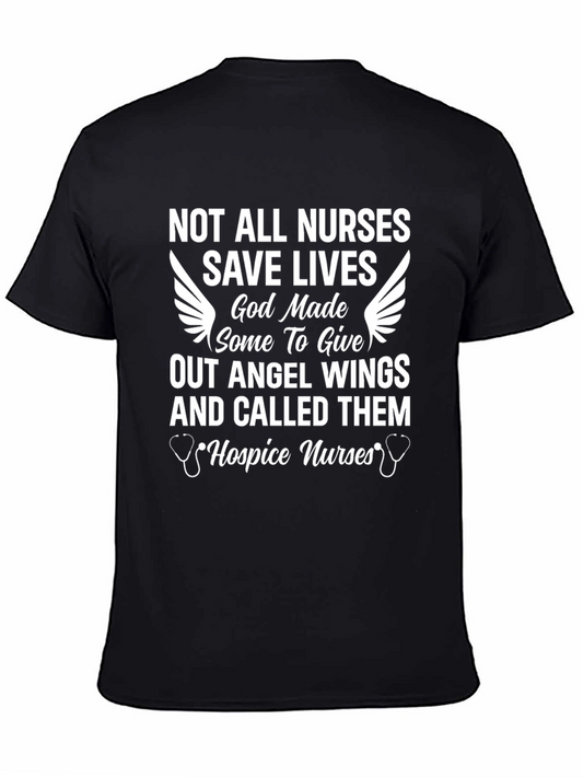 Hospice Nurse Angel Wings T-Shirt