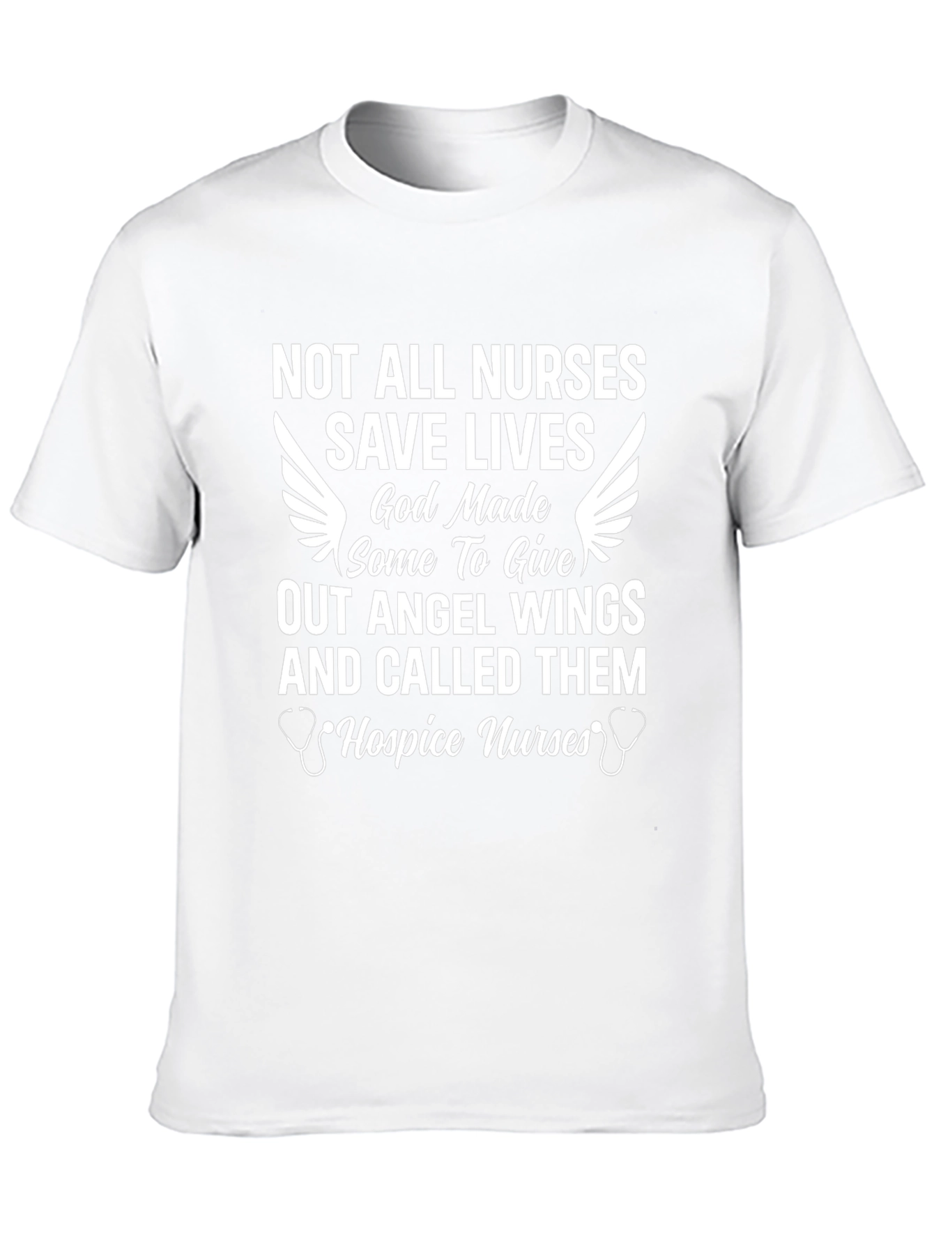 Hospice Nurse Angel Wings T-Shirt