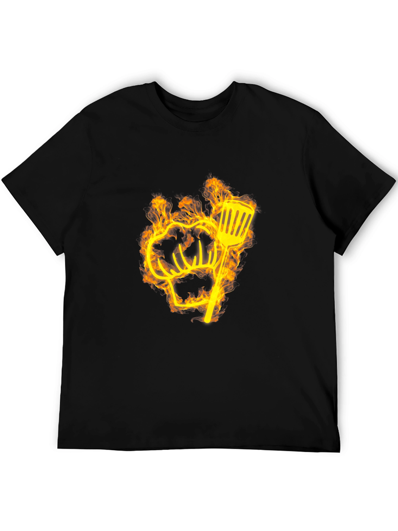 Flaming Chef Hat & Spatula Graphic Tee
