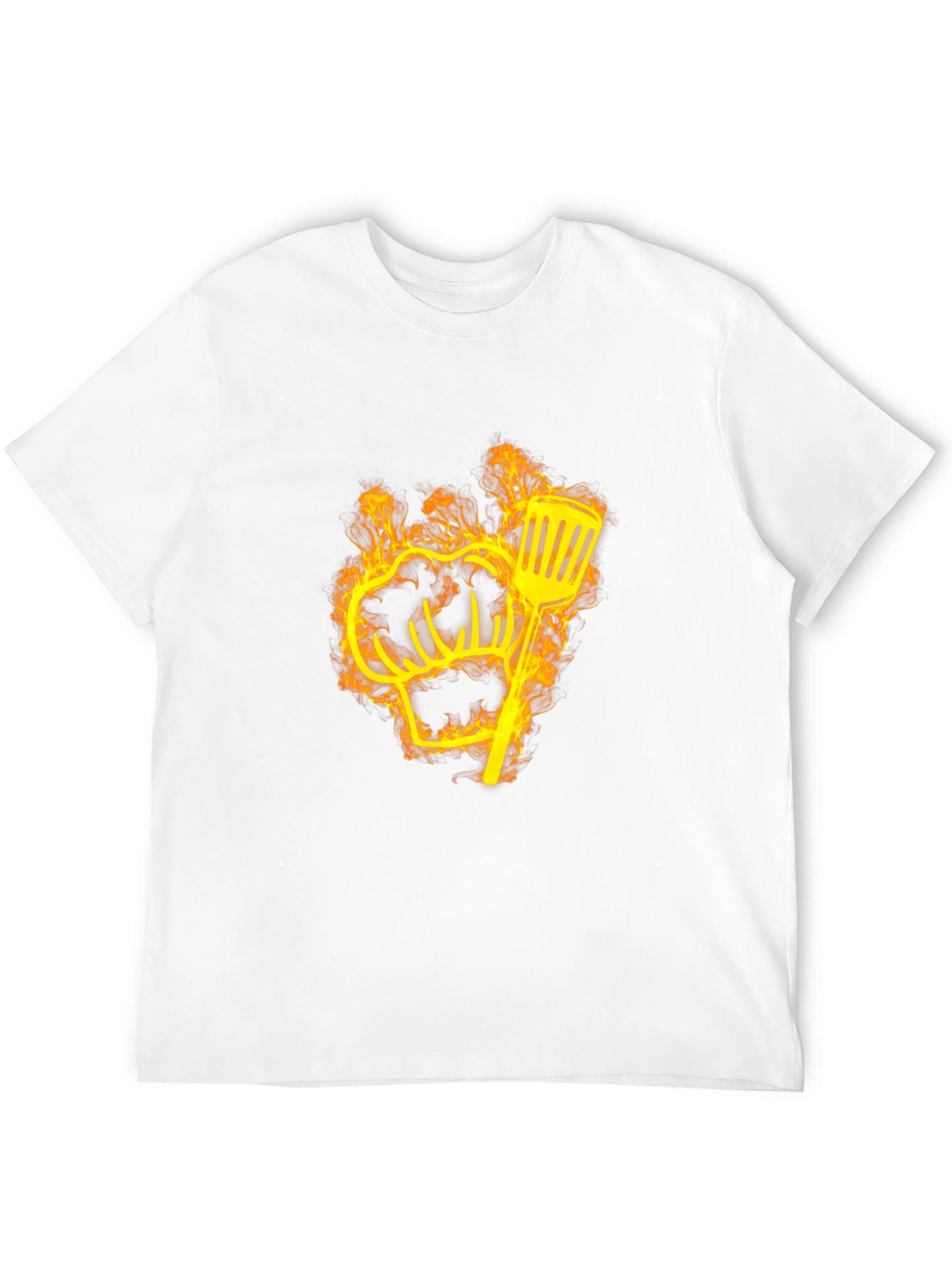 Flaming Chef Hat & Spatula Graphic Tee