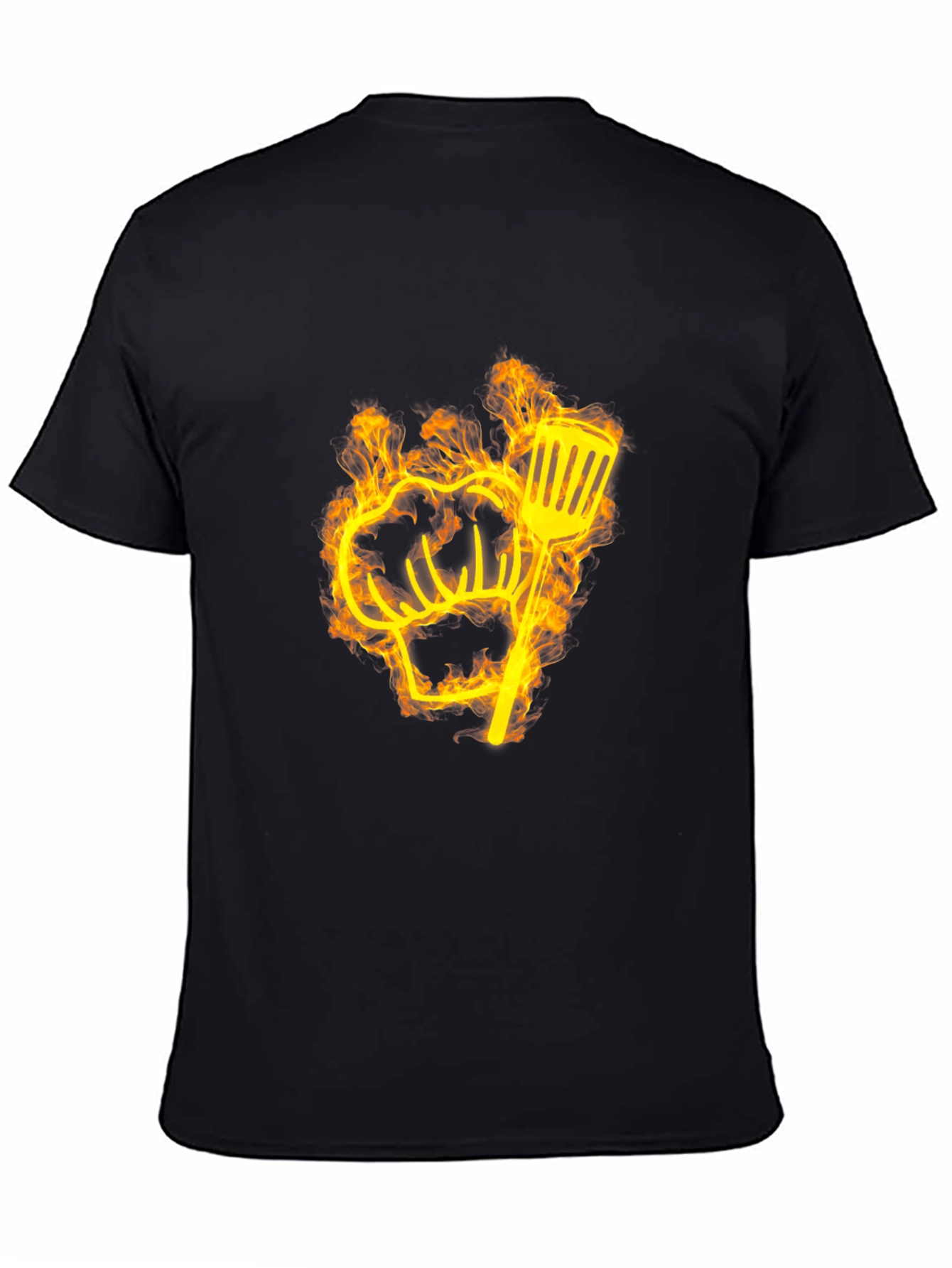 Flaming Chef Hat & Spatula Graphic Tee