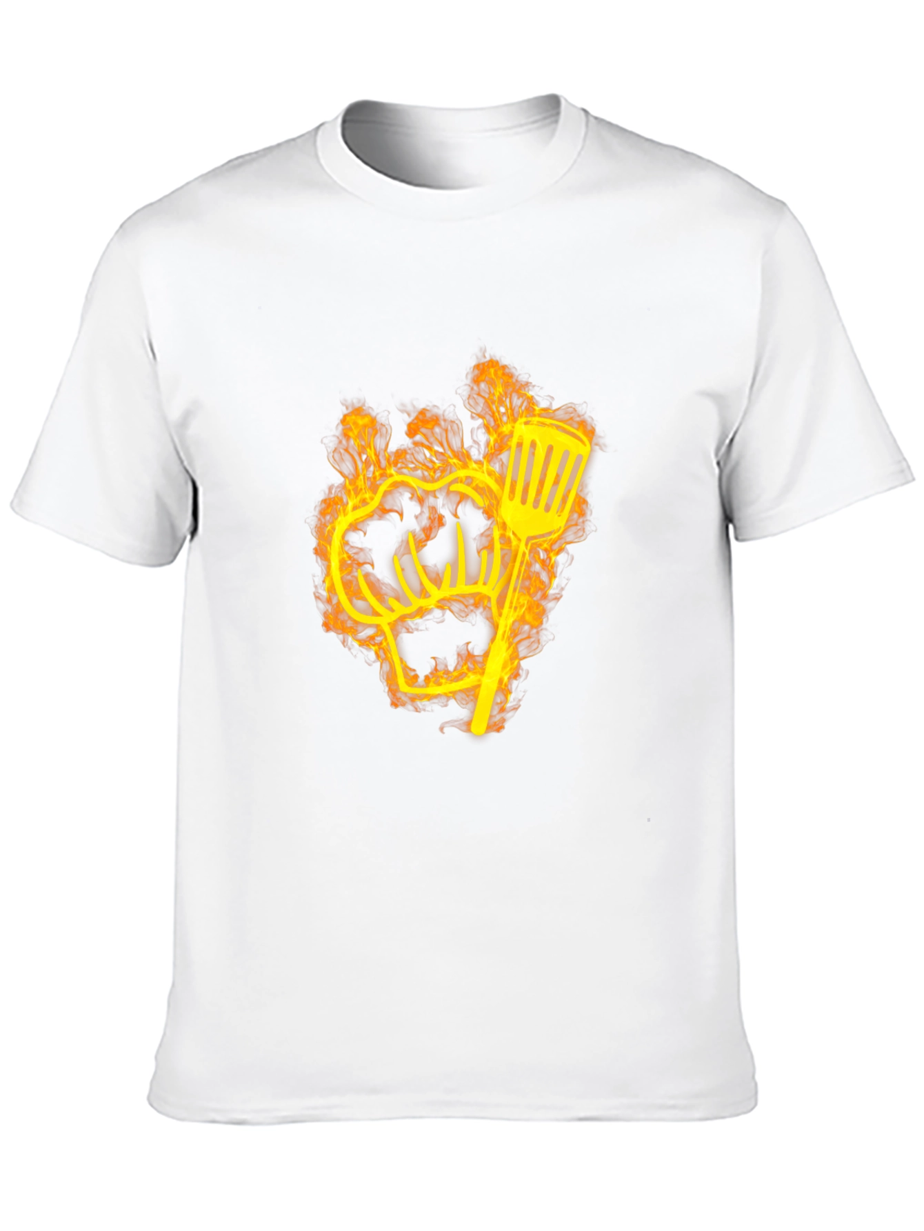 Flaming Chef Hat & Spatula Graphic Tee