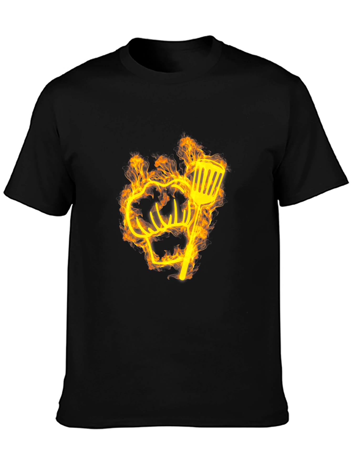 Flaming Chef Hat & Spatula Graphic Tee