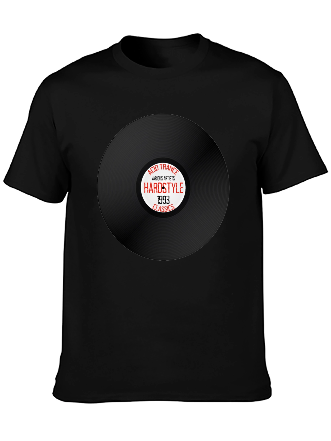 Hardstyle Acid Trance 1993 Classics Black T-Shirt