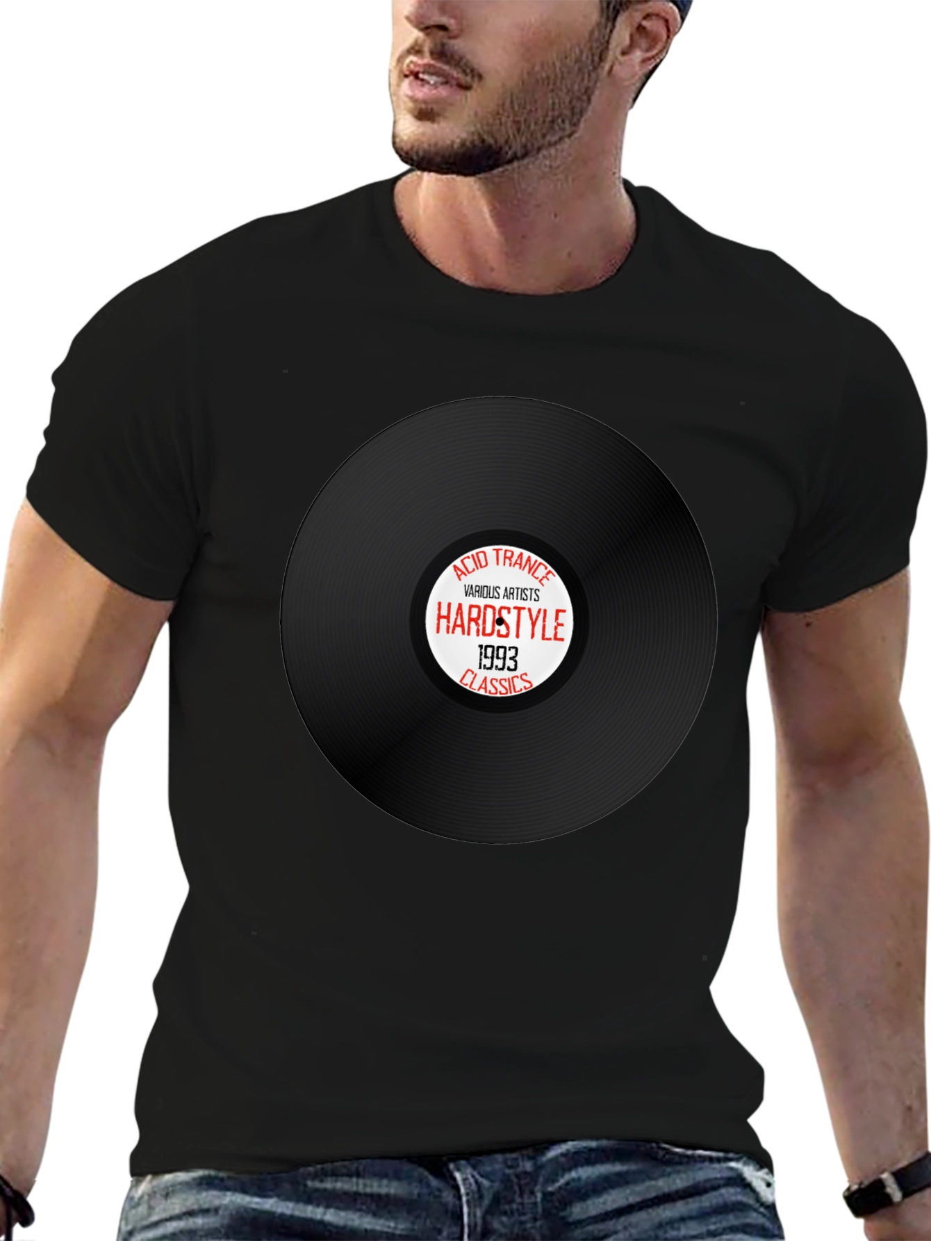 Hardstyle Acid Trance 1993 Classics Black T-Shirt