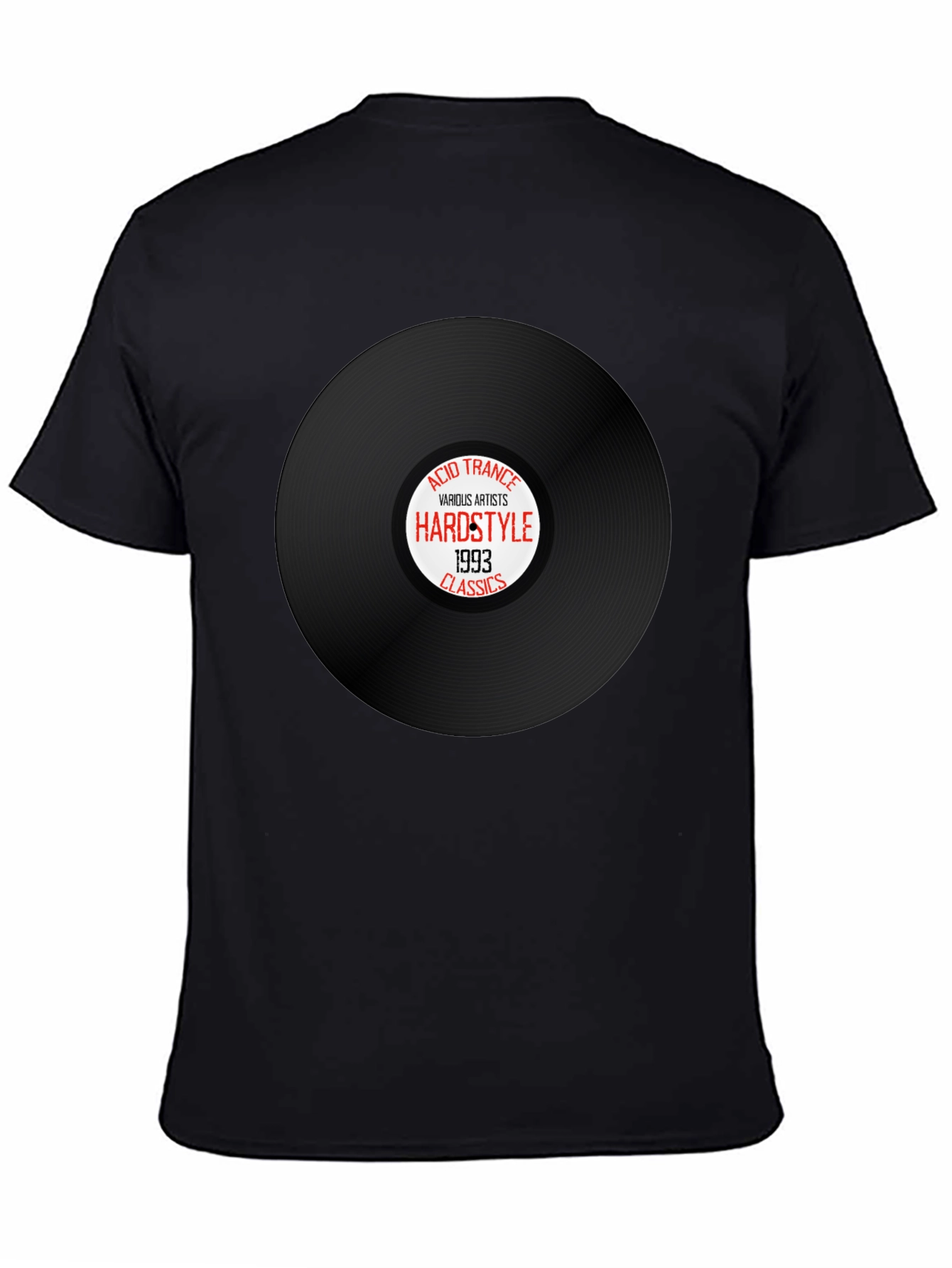 Hardstyle Acid Trance 1993 Classics Black T-Shirt