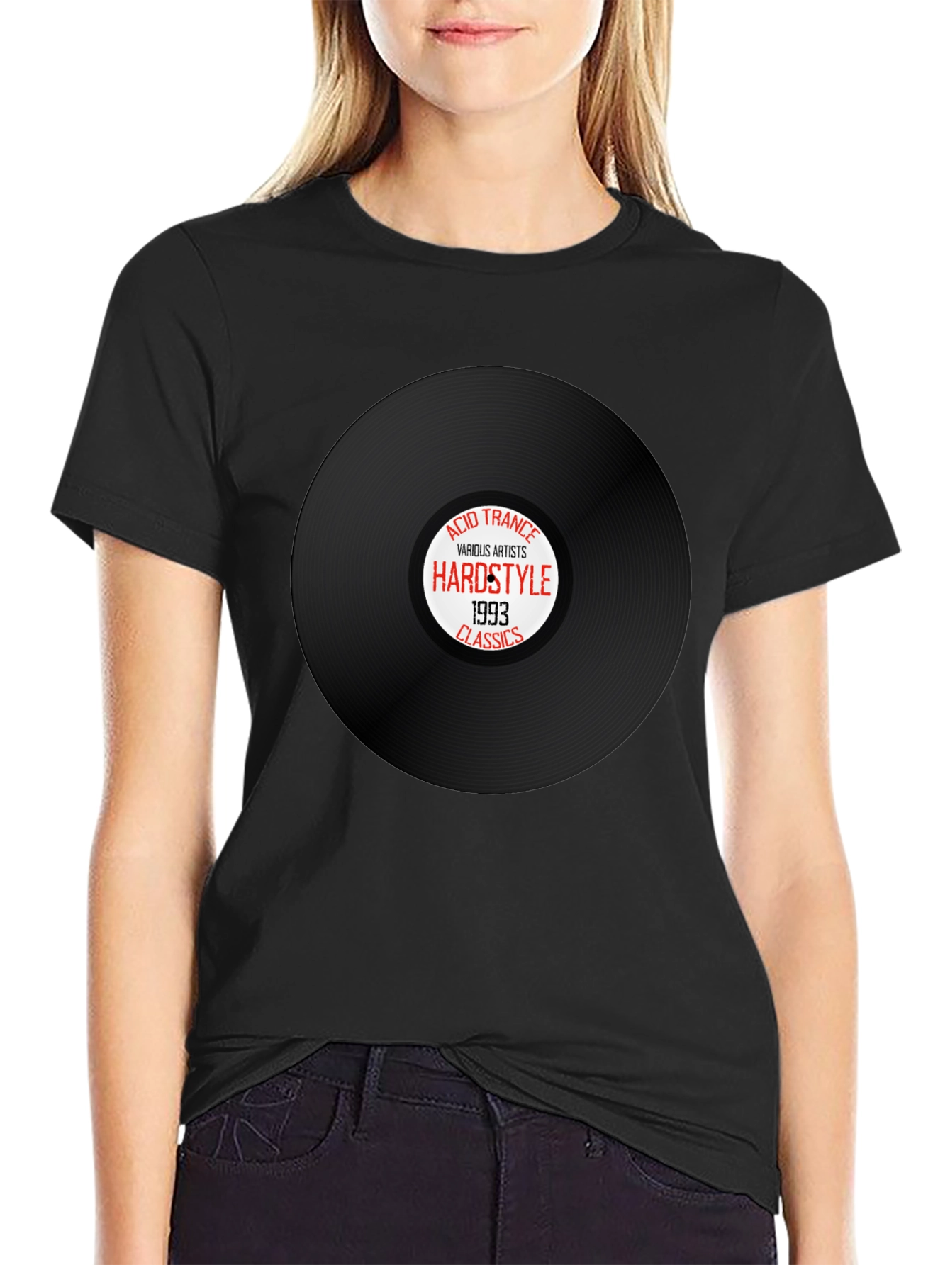 Hardstyle Acid Trance 1993 Classics Black T-Shirt