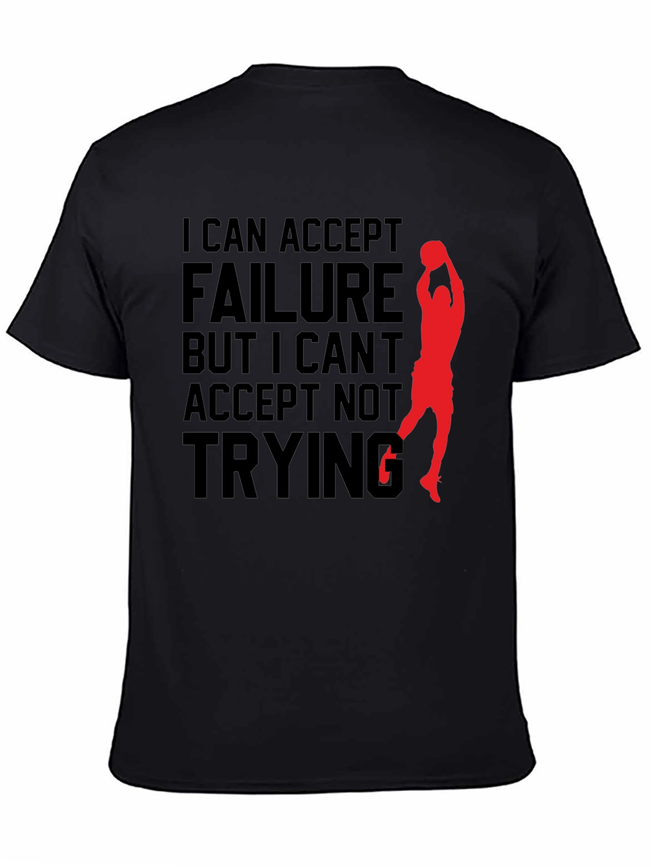 Motivational Basketball T-Shirt - Never Stop Trying