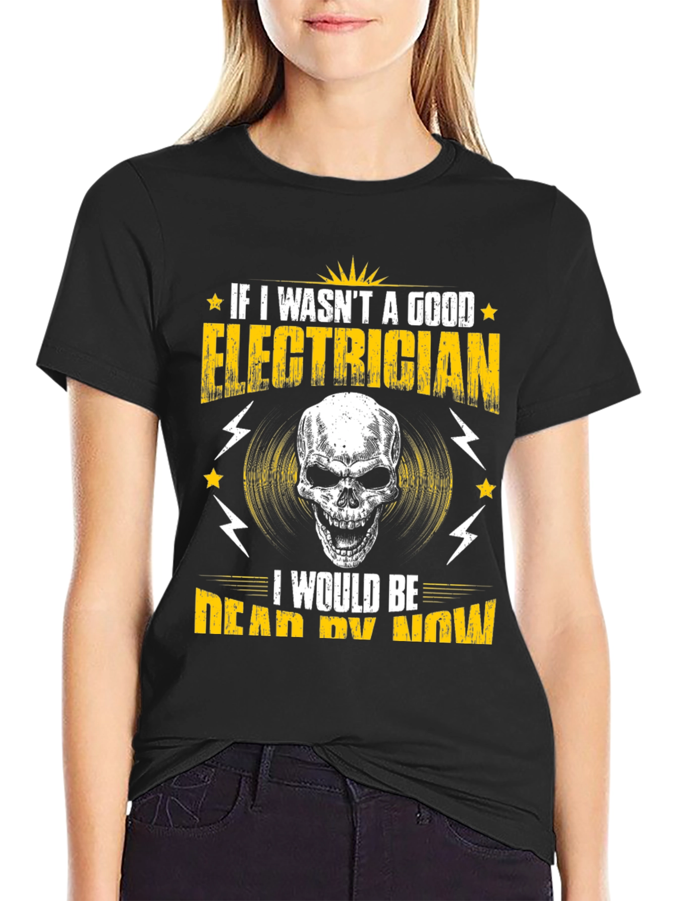 Electrician Skull T-Shirt