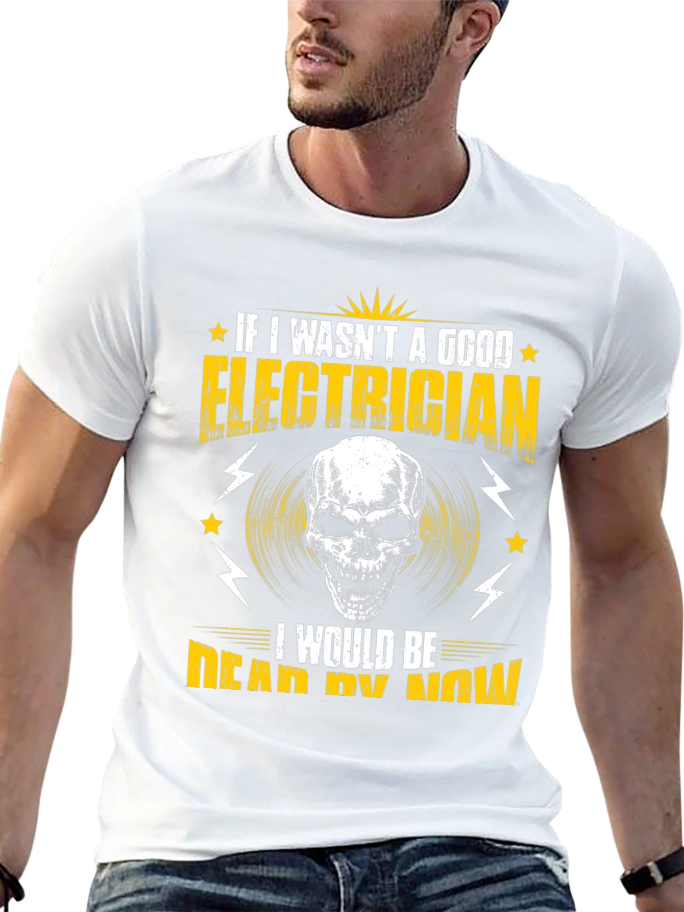 Electrician Skull T-Shirt