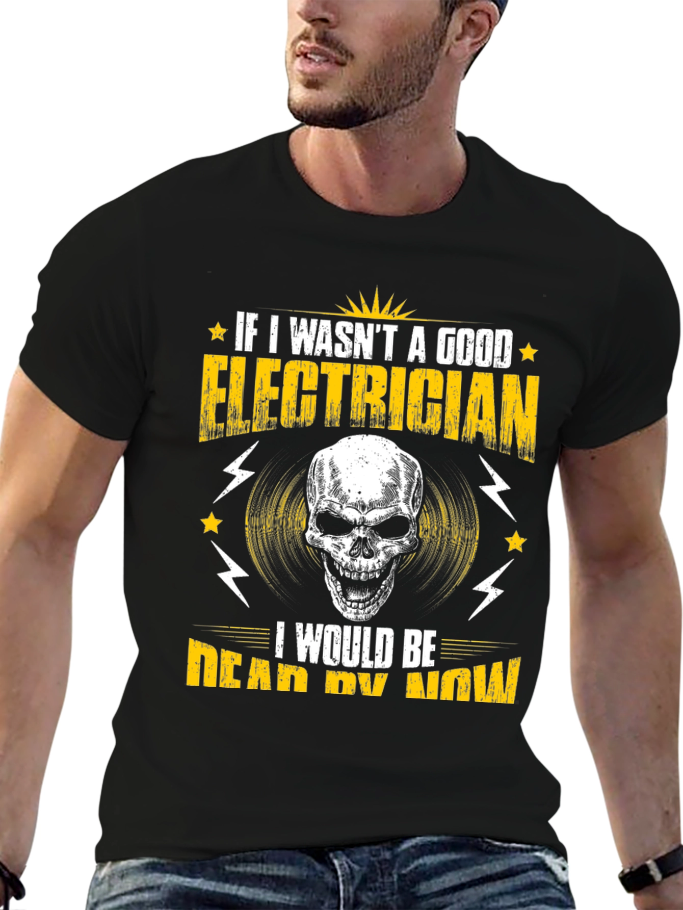 Electrician Skull T-Shirt