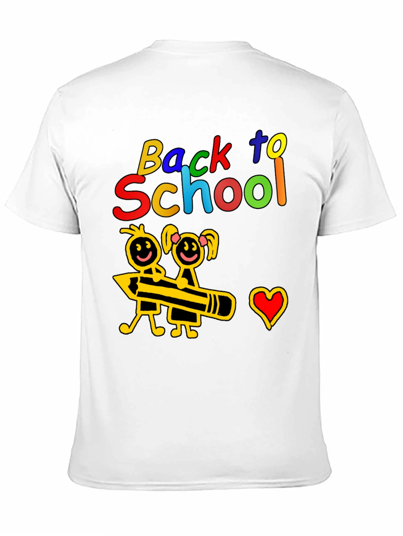 Back to School Graphic Tee - Cute Kids Design