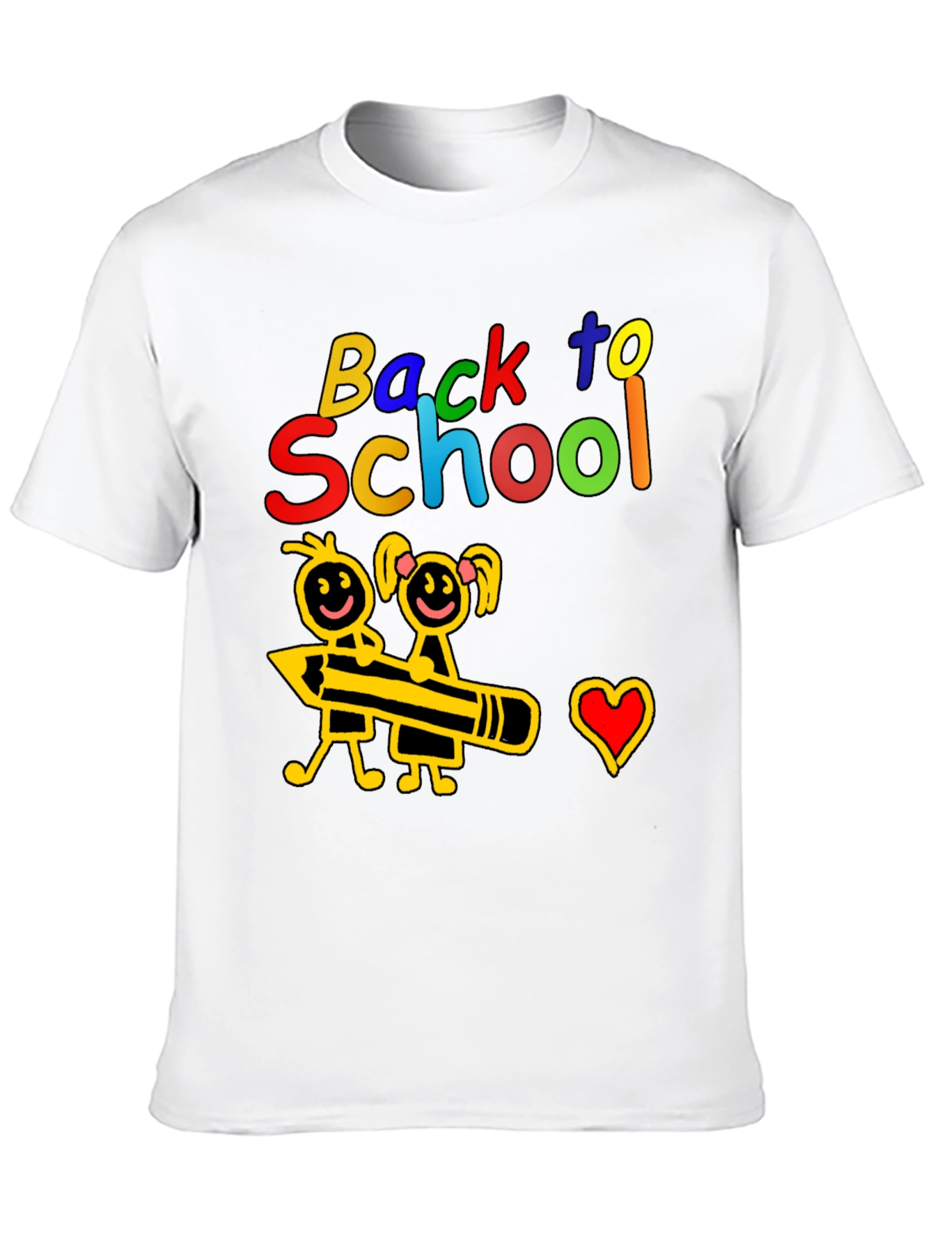 Back to School Graphic Tee - Cute Kids Design