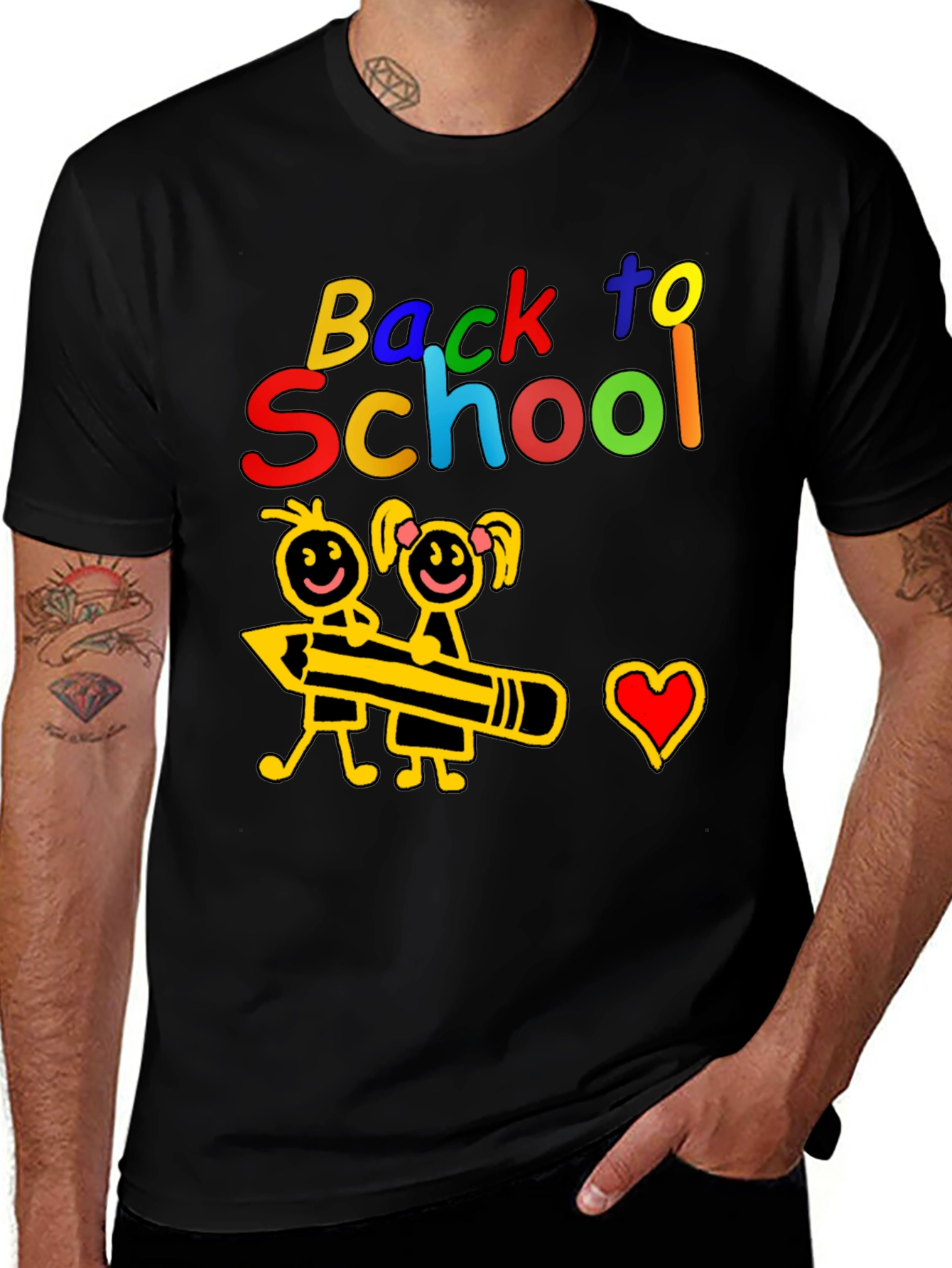 Back to School Graphic Tee - Cute Kids Design