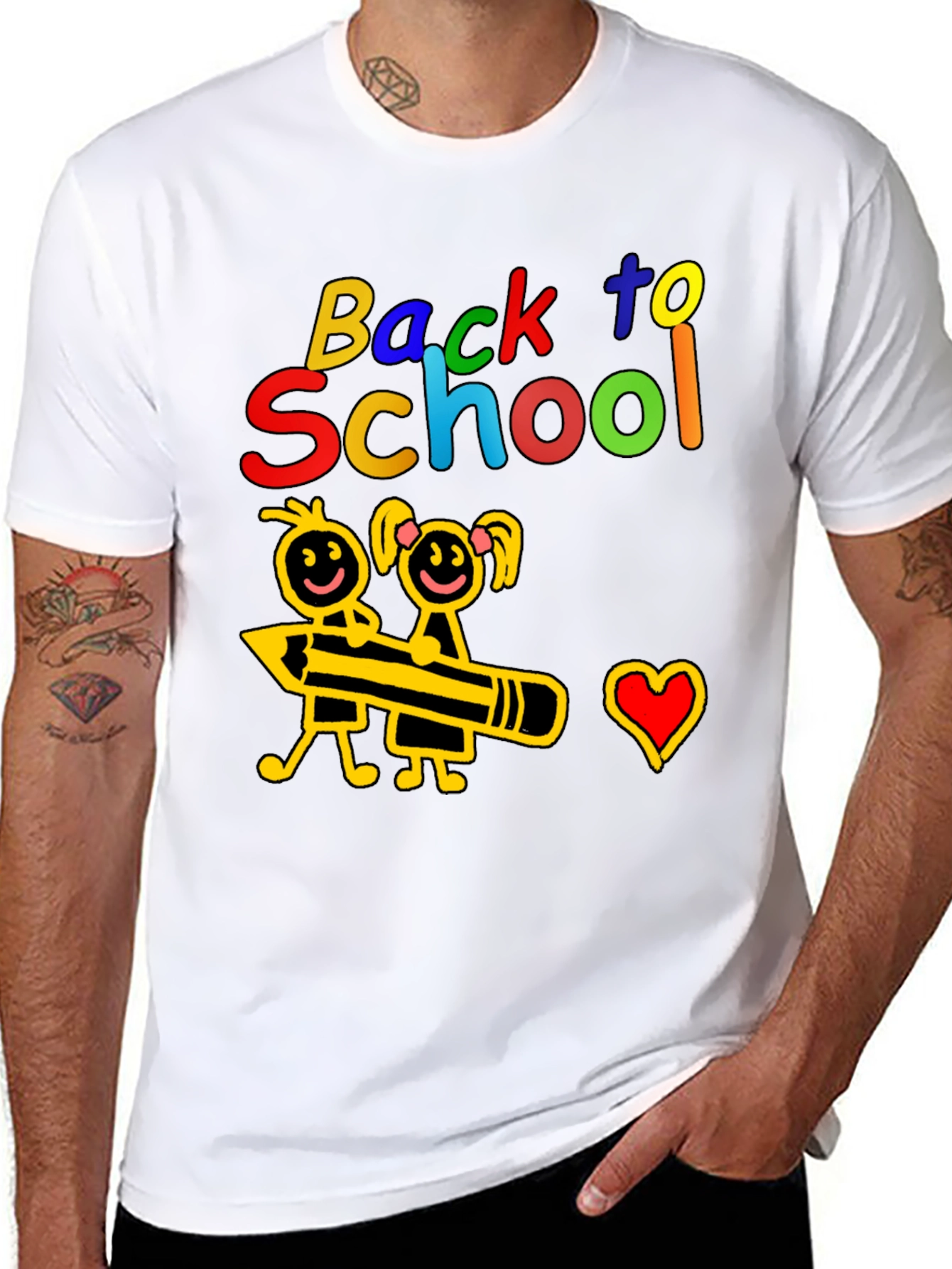 Back to School Graphic Tee - Cute Kids Design