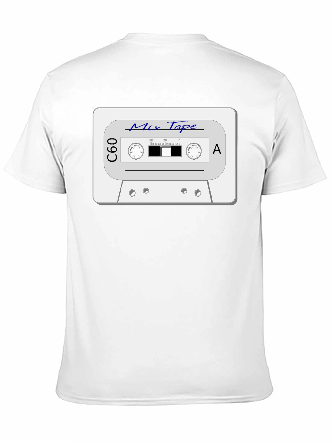 Retro Mix Tape Graphic T-Shirt - Black