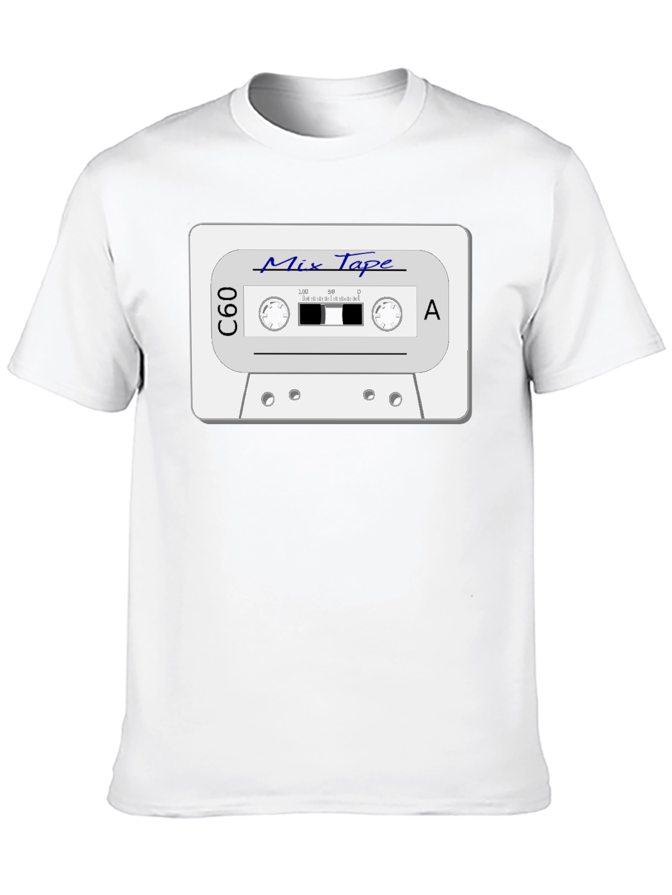 Retro Mix Tape Graphic T-Shirt - Black