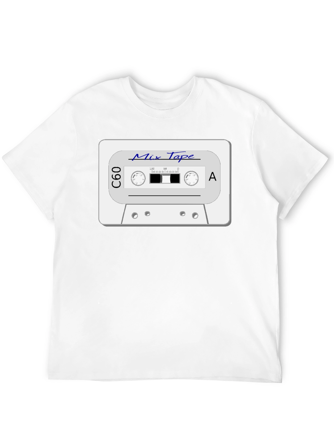 Retro Mix Tape Graphic T-Shirt - Black