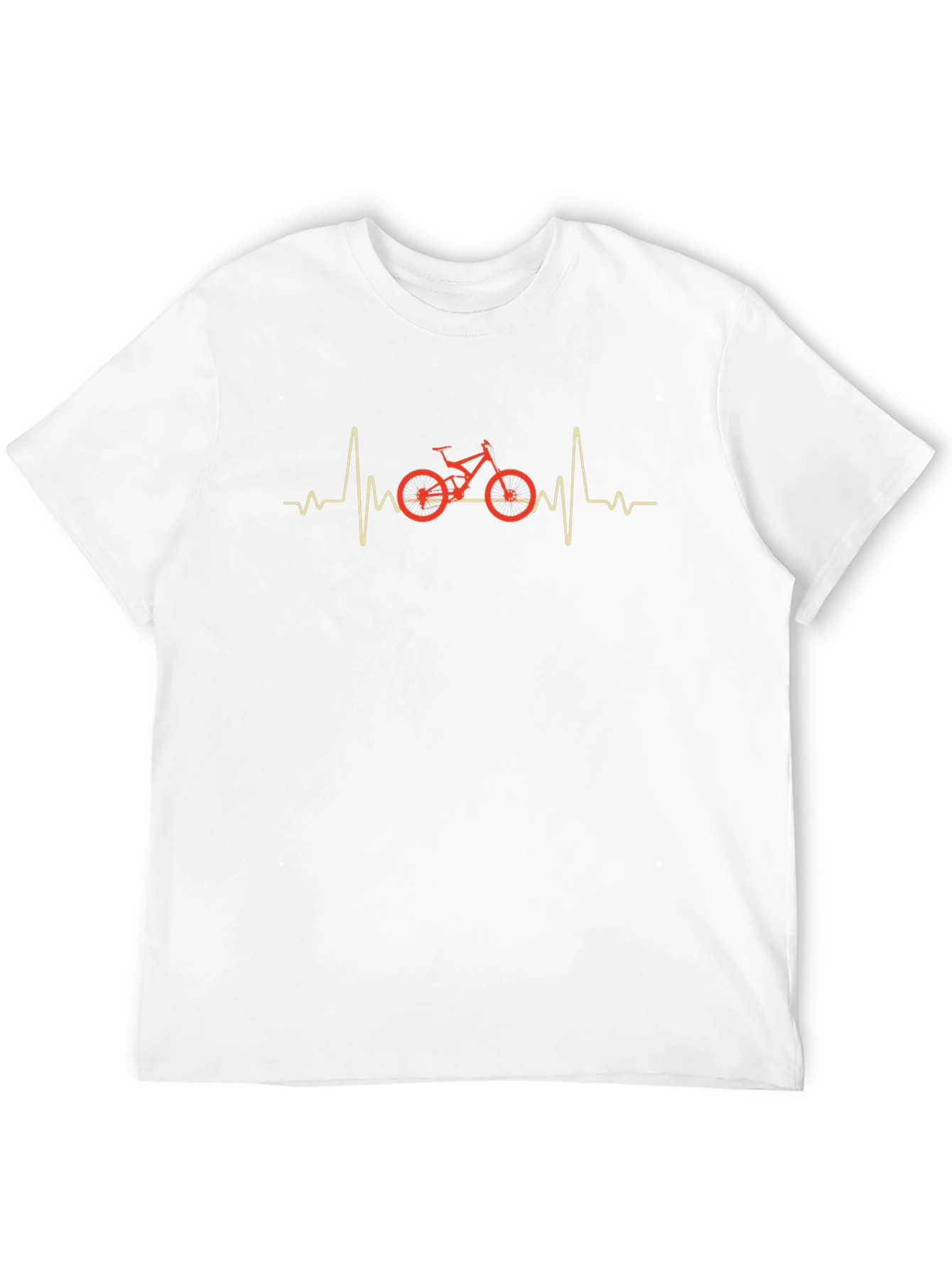 Mountain Bike Heartbeat T-Shirt - Black