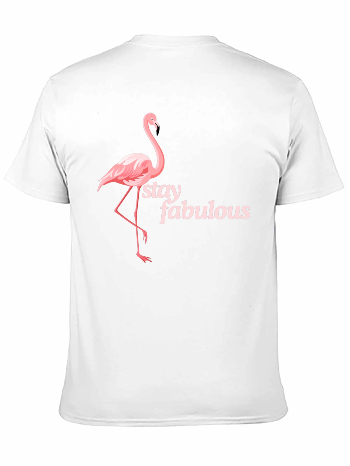 Stay Fabulous Flamingo Graphic Black T-Shirt