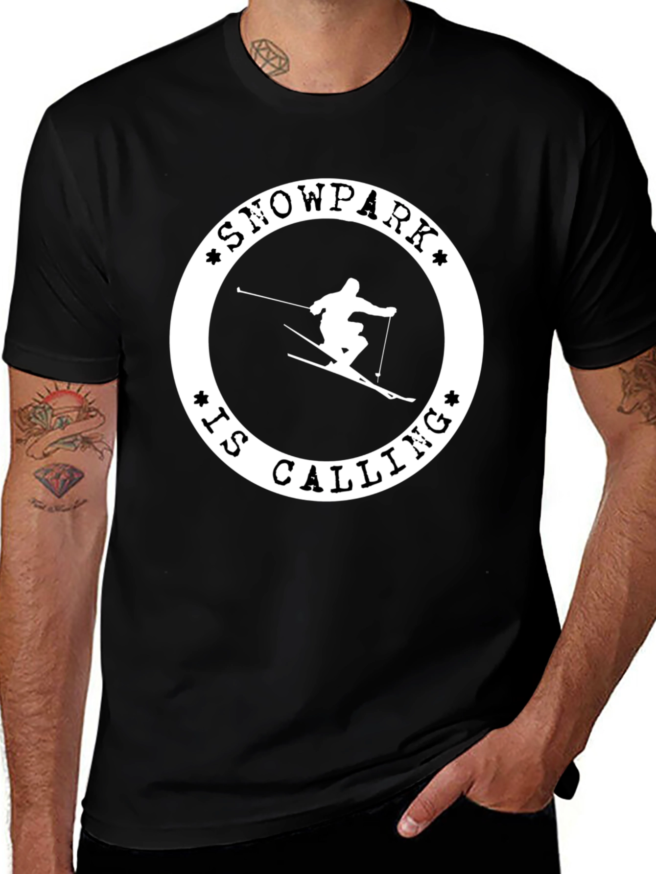 Snowpark is Calling Black T-Shirt