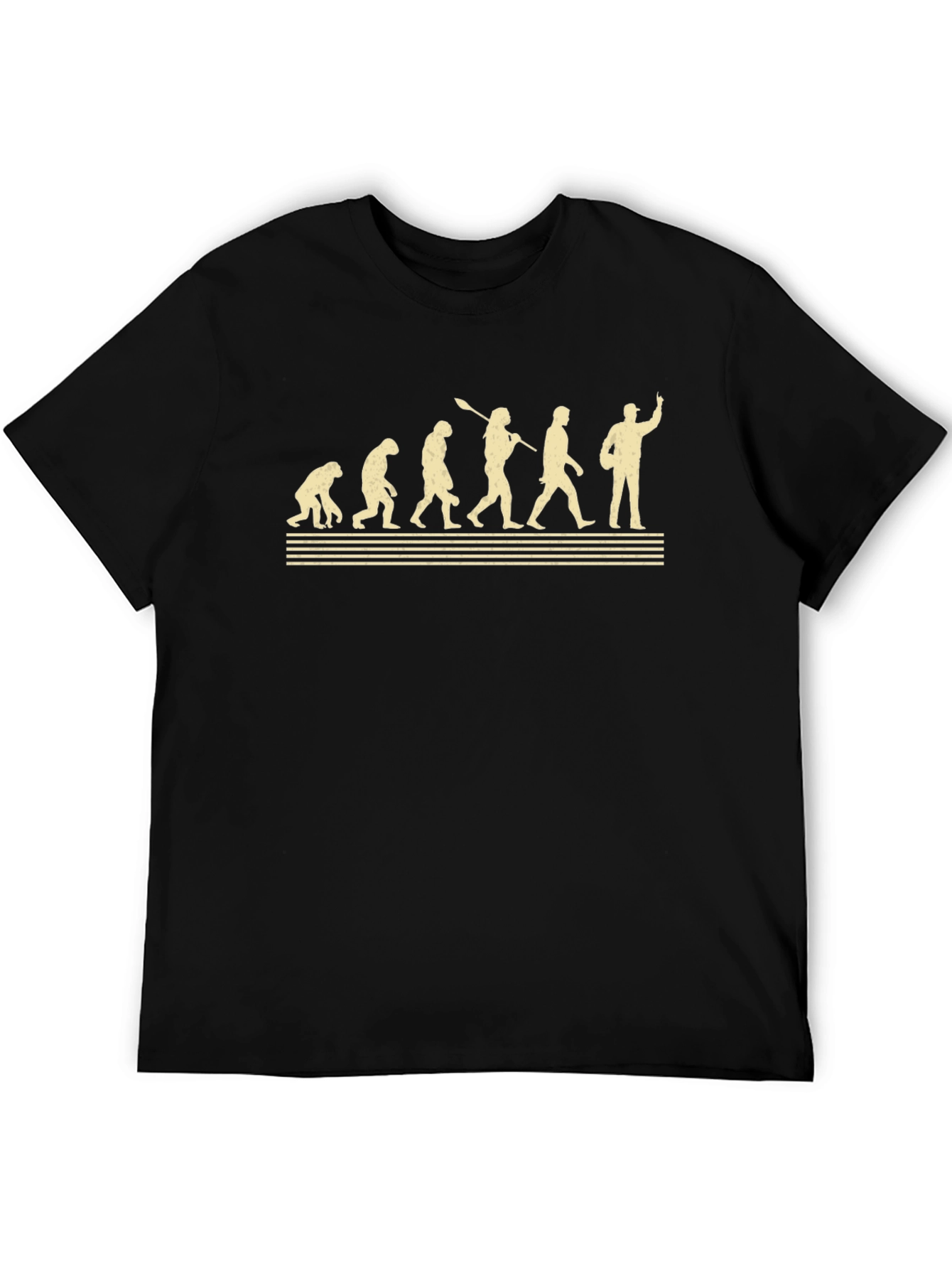 Evolution T-Shirt - Black Cotton Tee