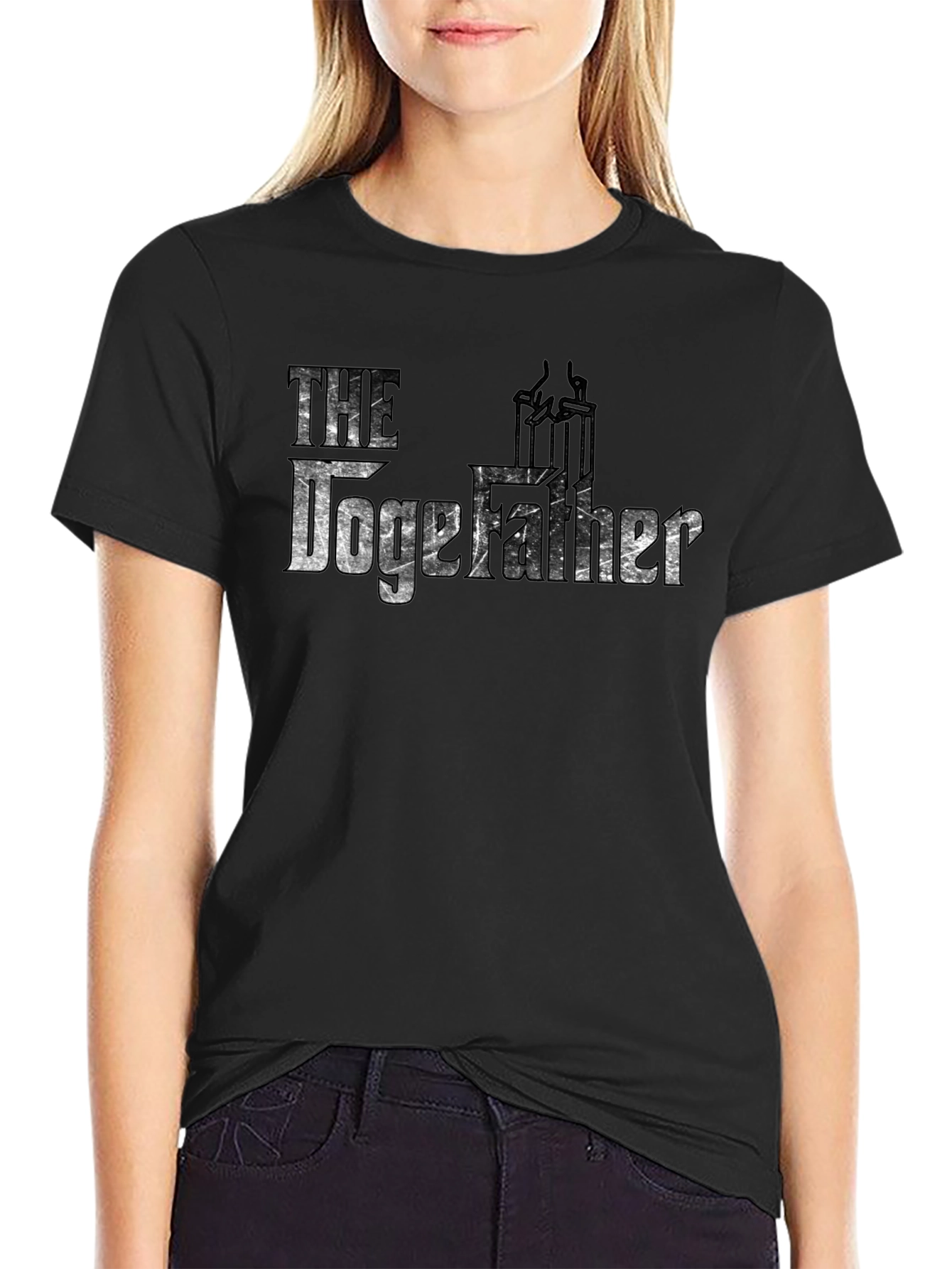 The DogeFather Black Graphic Tee
